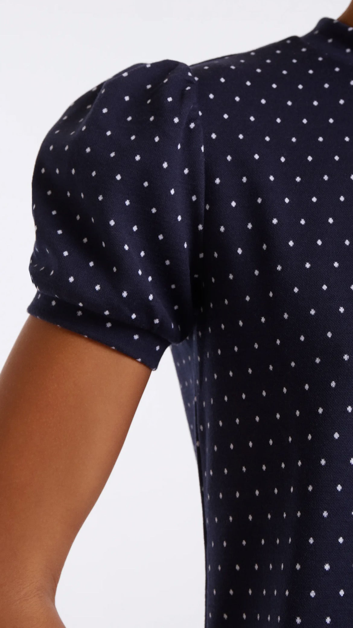 Camiseta jacquard con estampado Súper Mini Dots