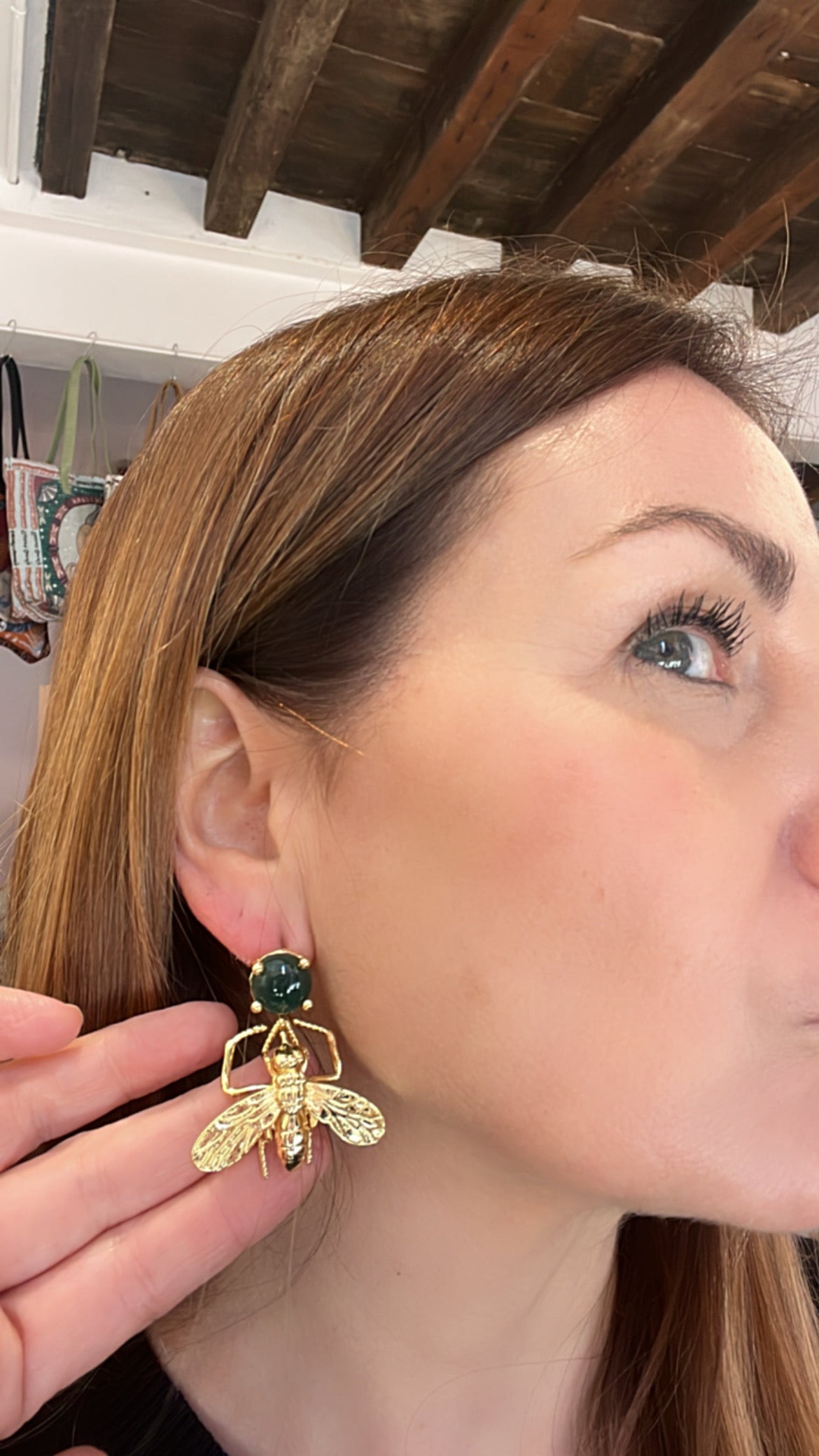 Pendientes Mosca Verde