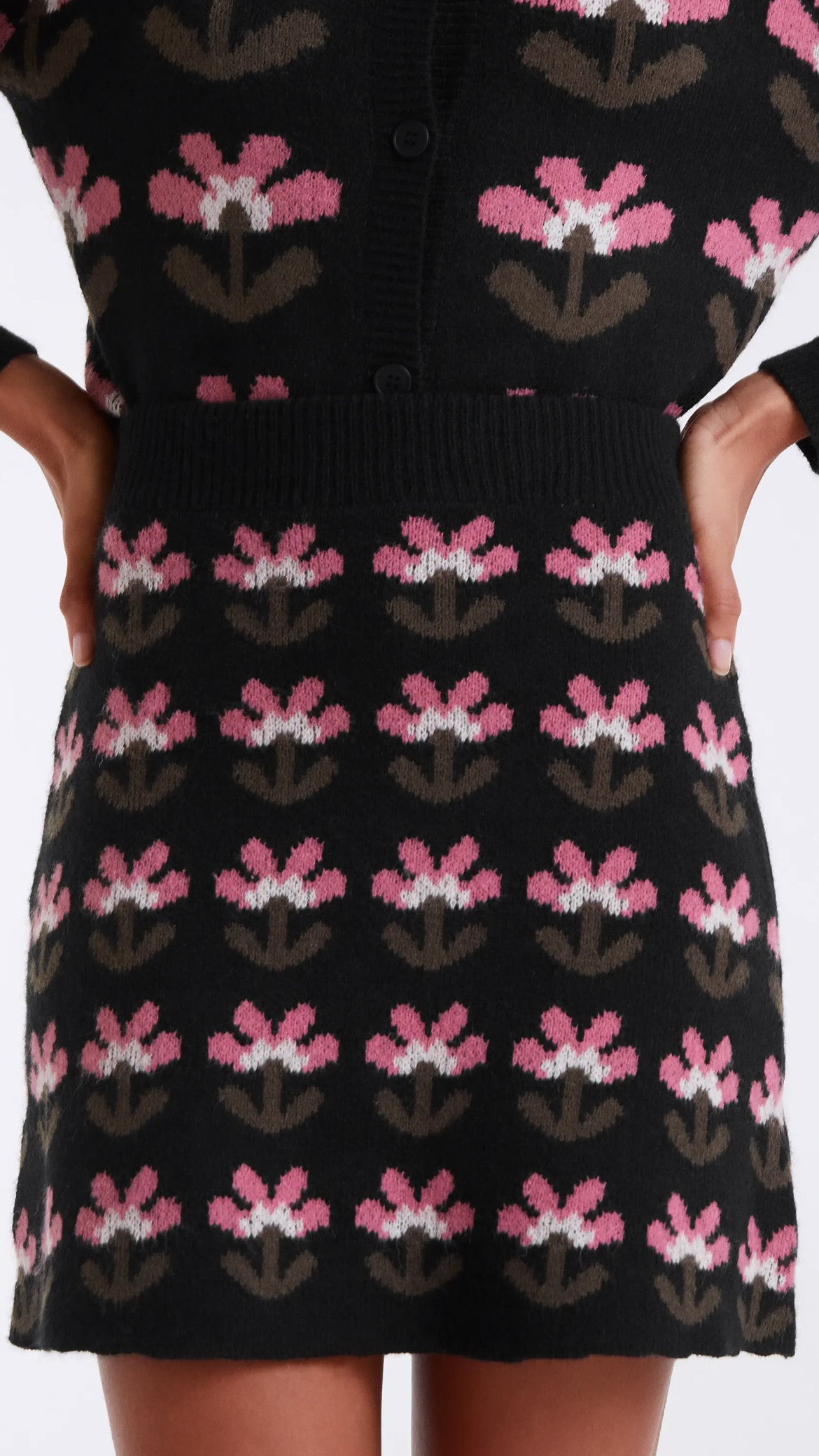 Falda corta jacquard con estampado Baboushka Small
