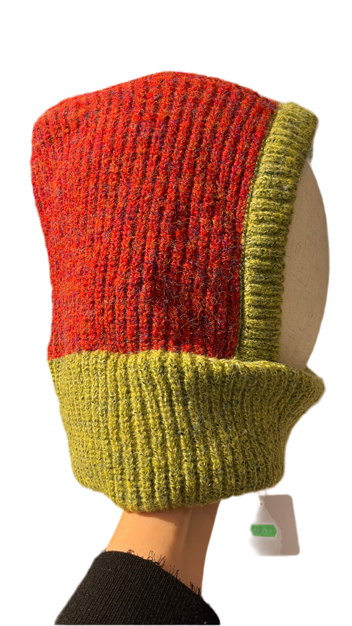 Balaclava roja y verde