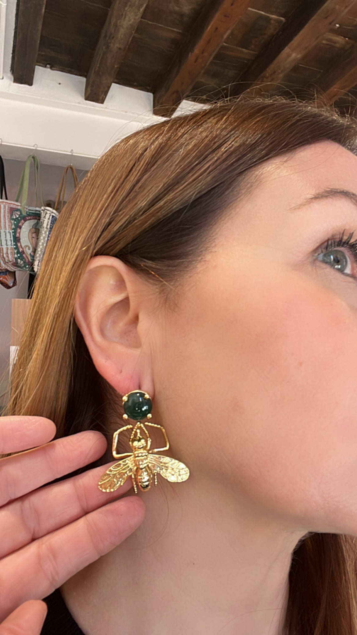 Pendientes Mosca Verde