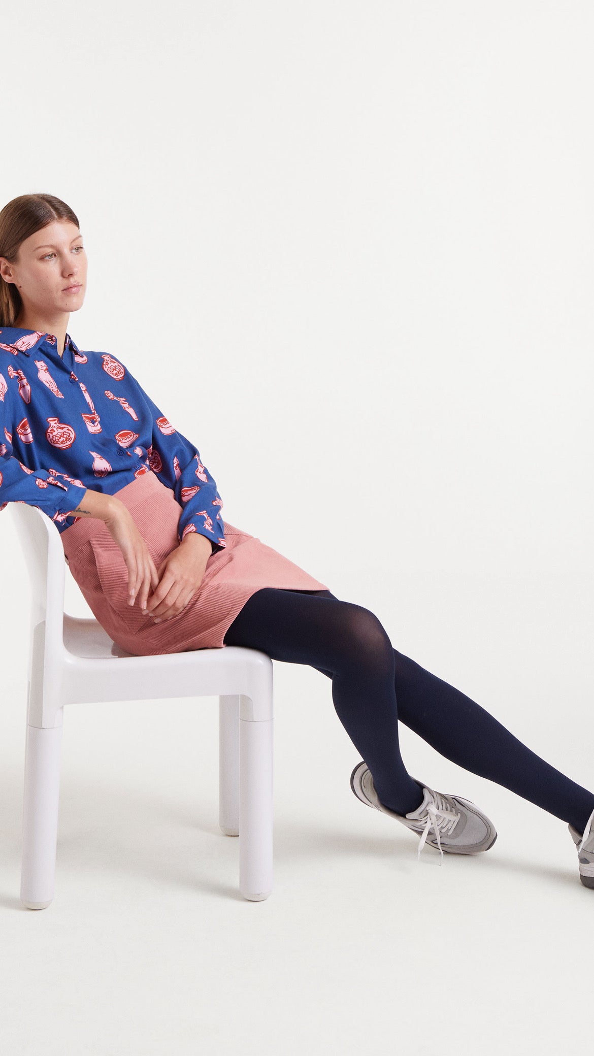Camisa con estampado Porcelain