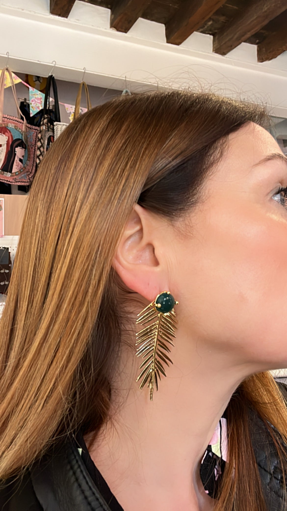 Green Corinth Earrings