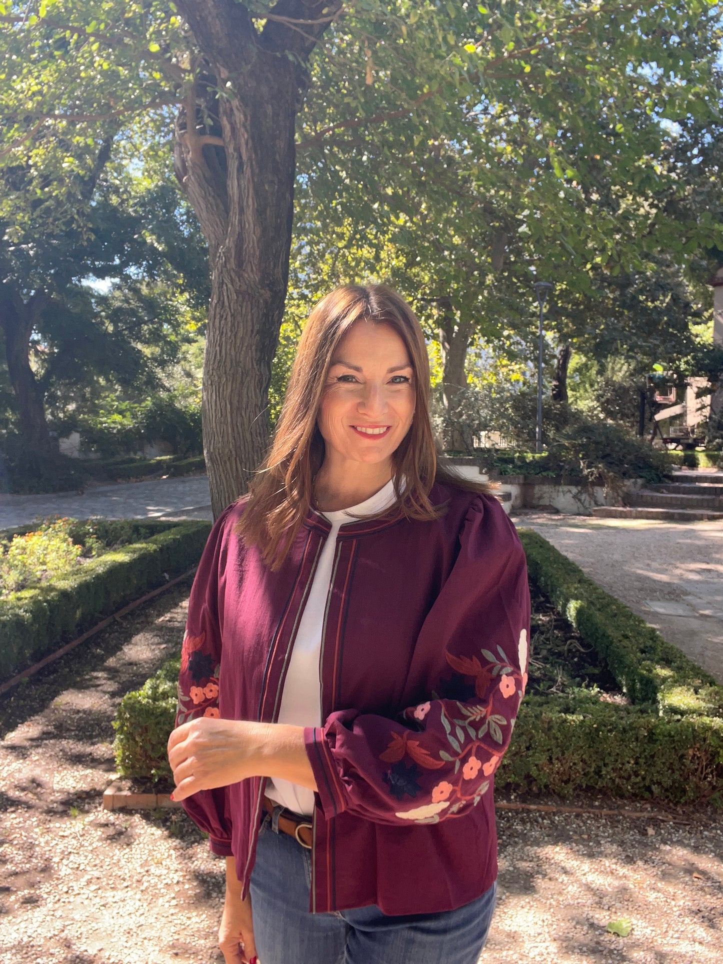 Chaqueta Florencia Burdeos