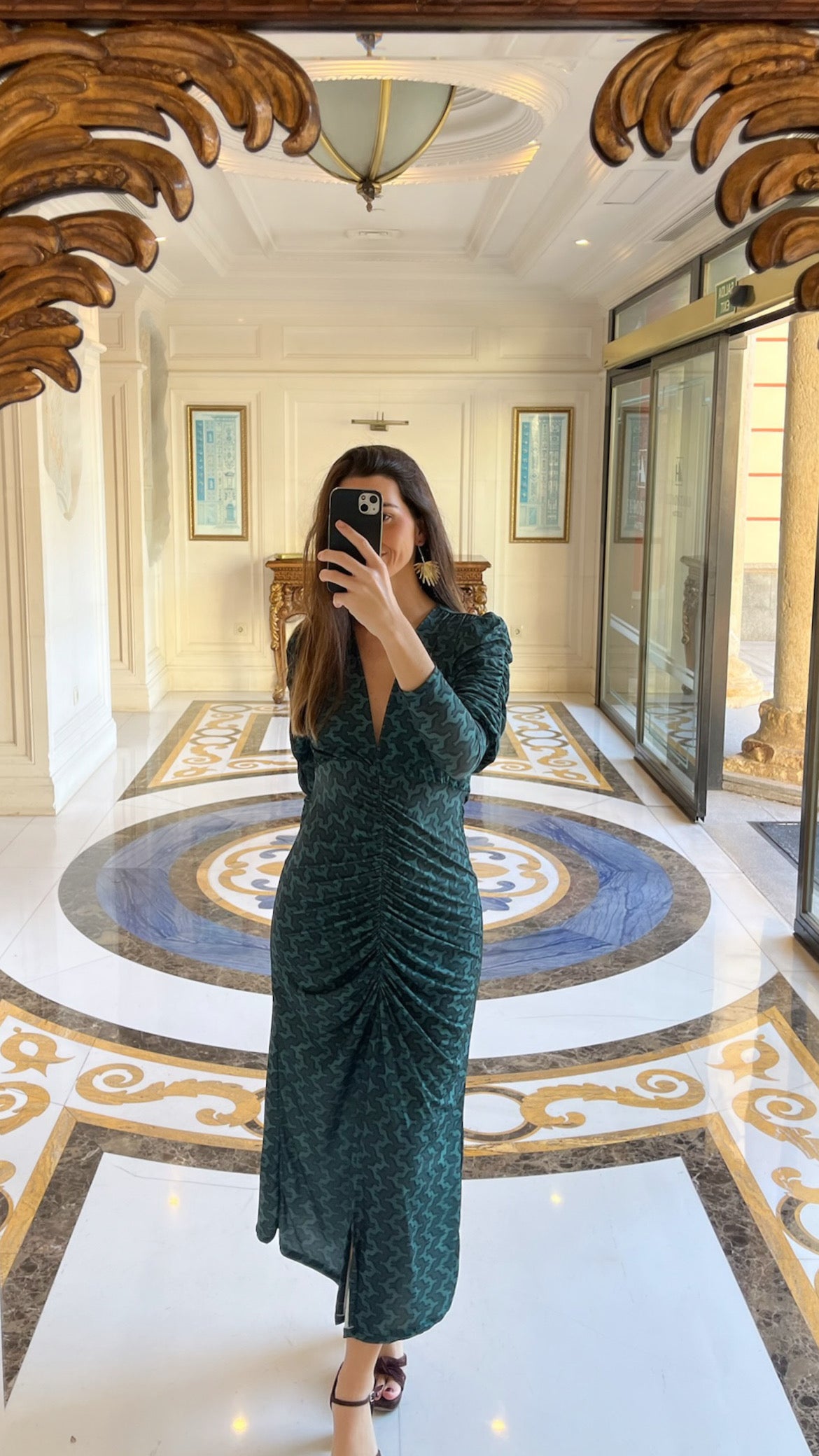 Vestido Martina Tribal Verde