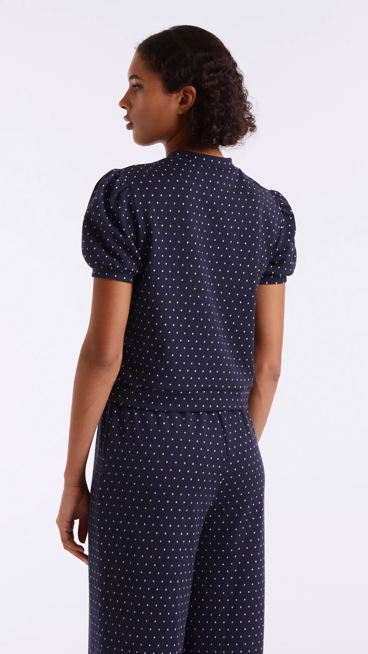 Camiseta jacquard con estampado Súper Mini Dots