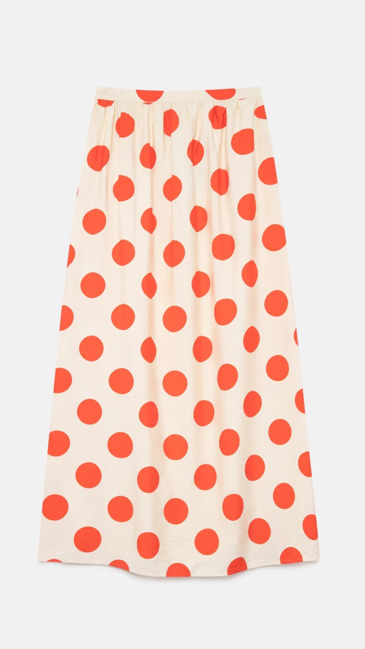 Long polka dot skirt