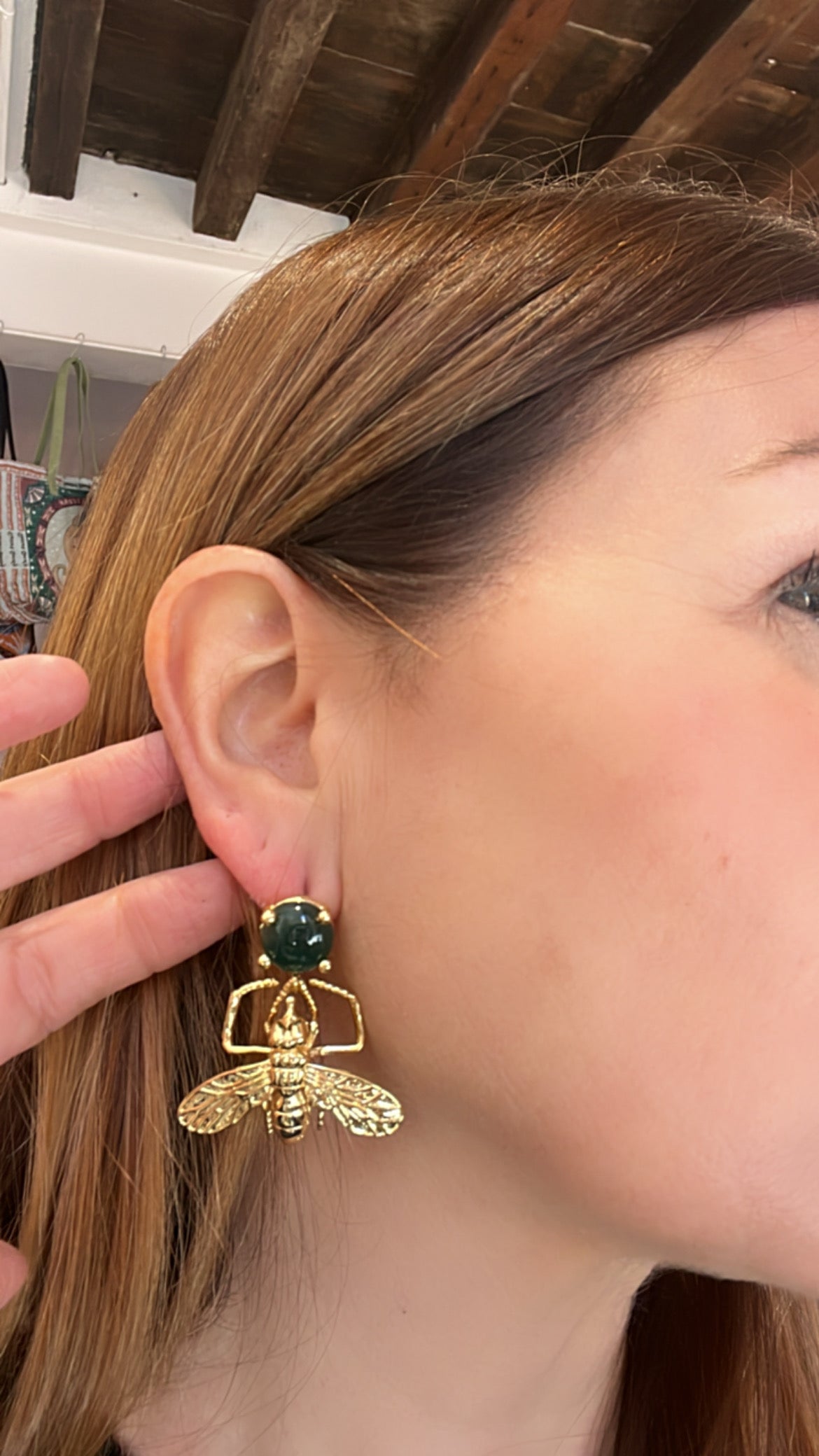 Pendientes Mosca Verde