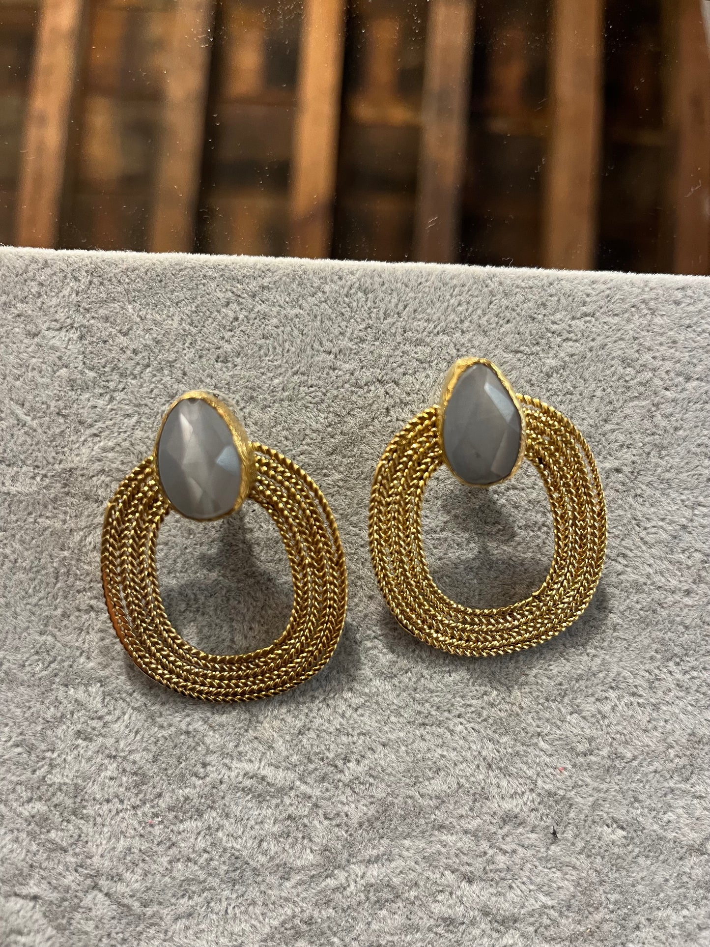 Zaniah White Earrings