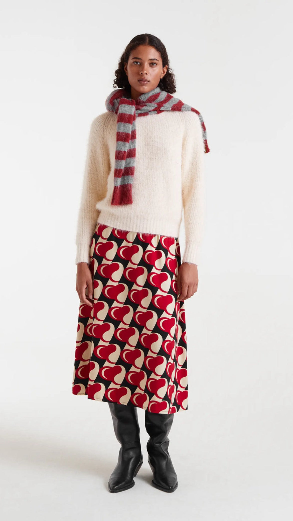Jersey de punto con textura blanco