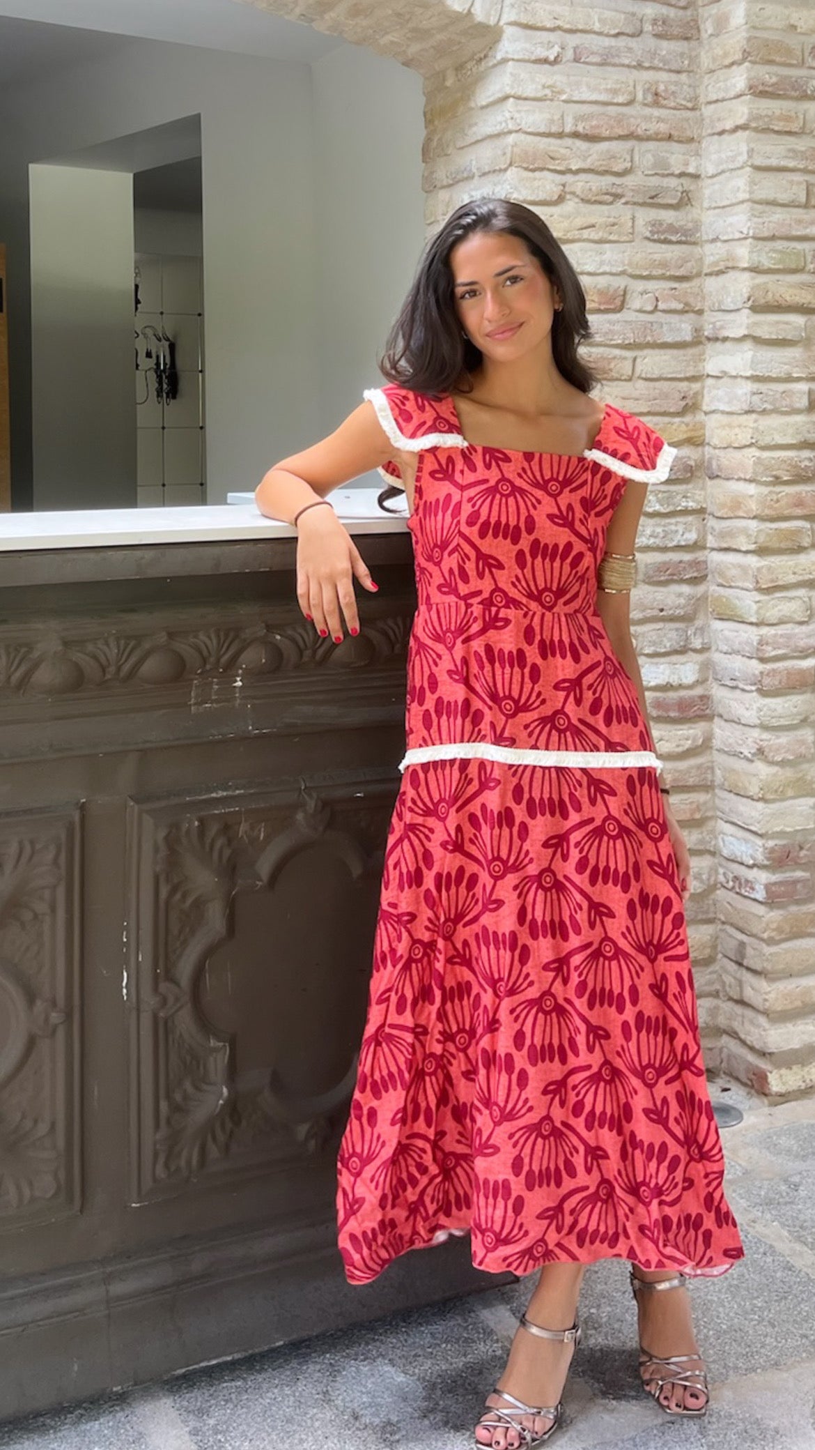 Vestido Marais Coral