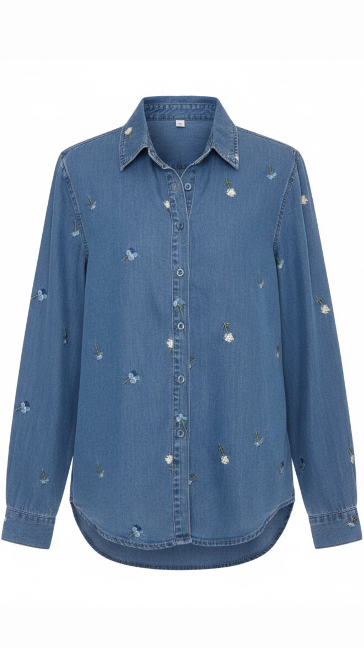 Camisa vaquera flores