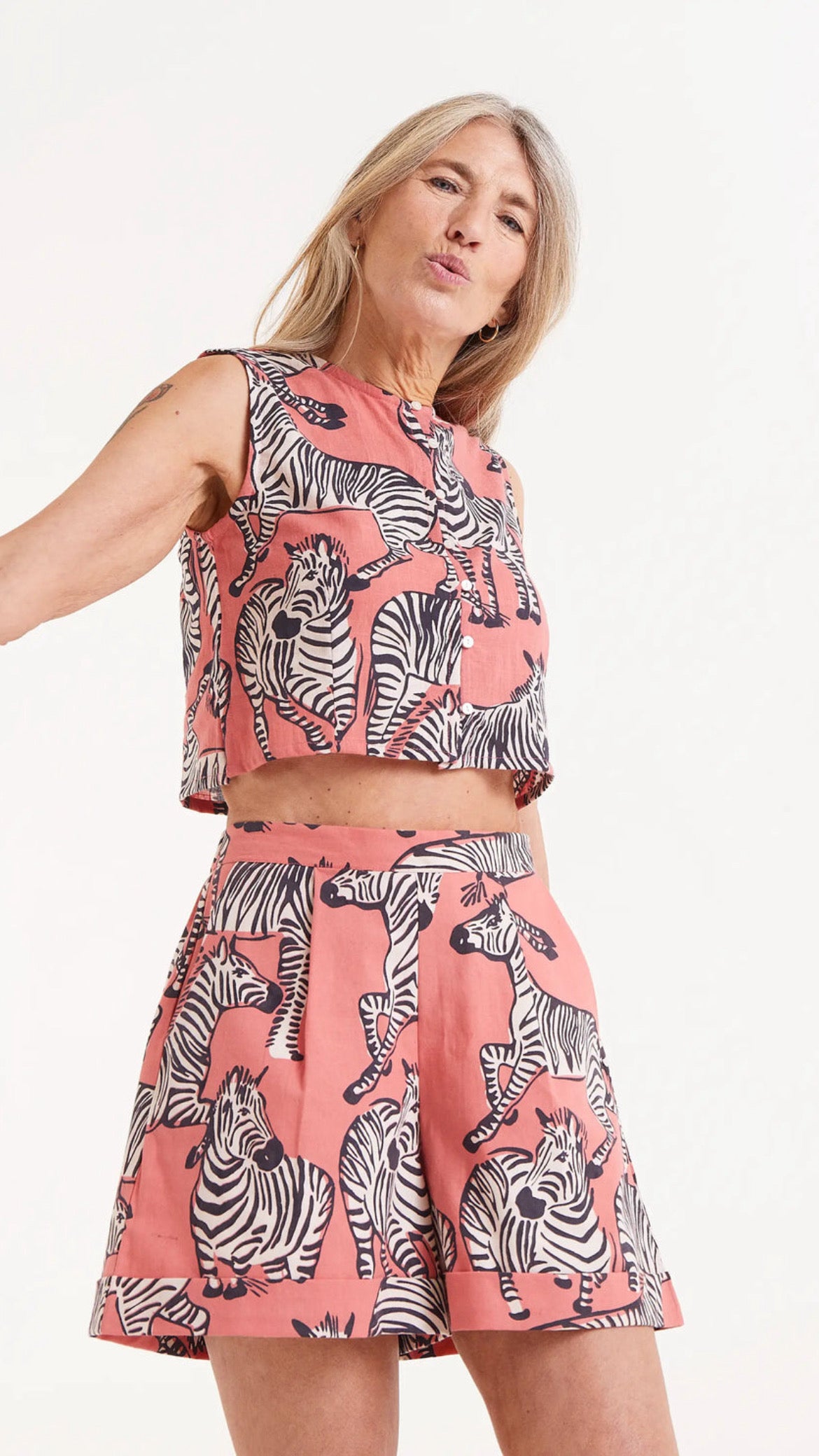 Shorts estampado Safari