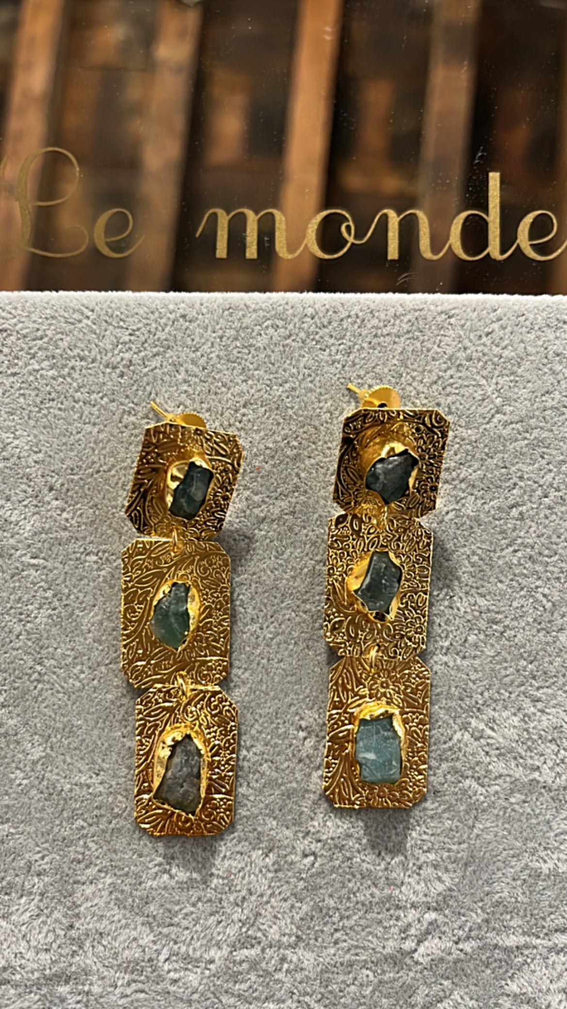 Pendientes Esparta Verdes