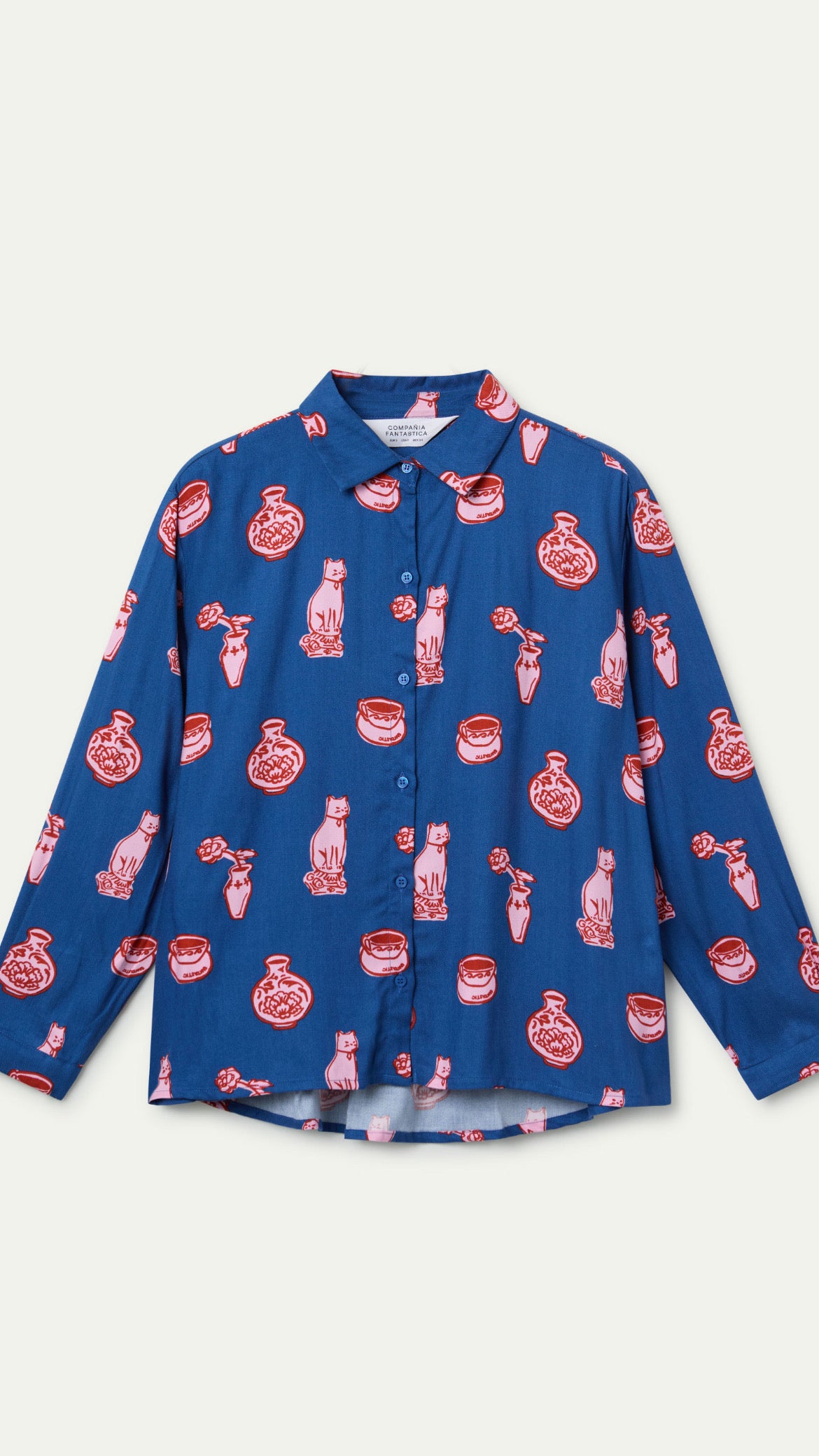 Camisa con estampado Porcelain