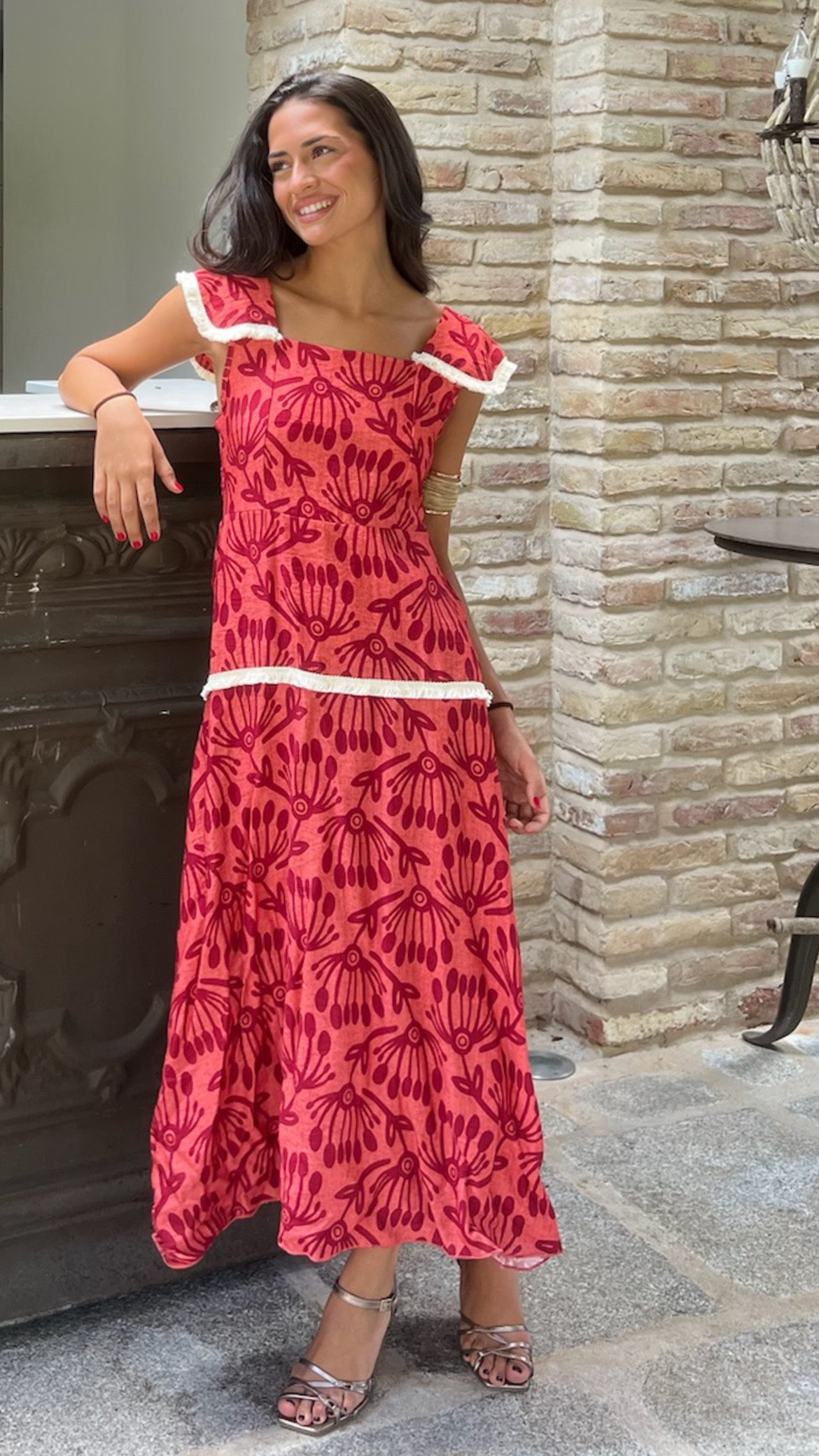 Vestido Marais Coral