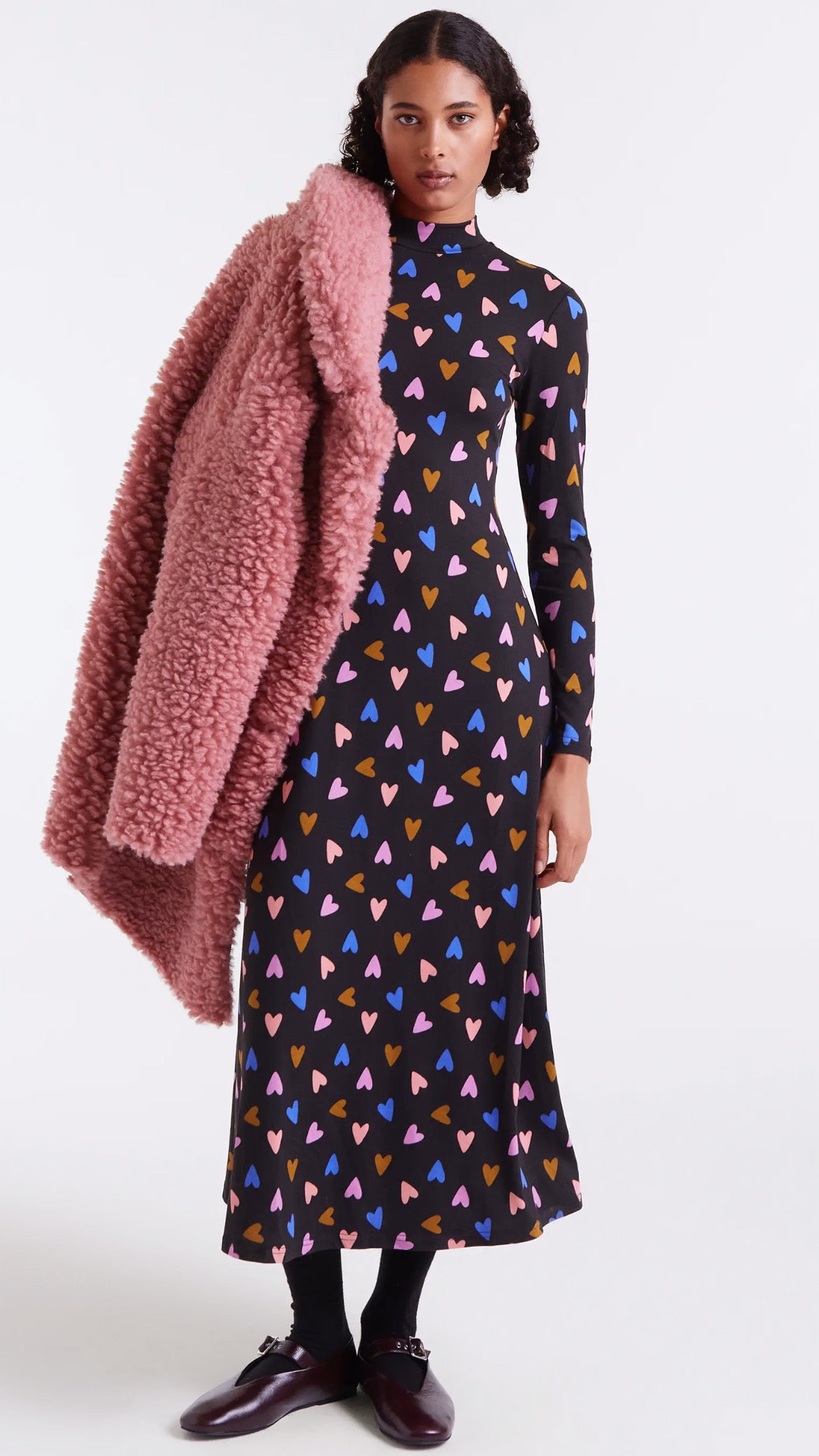 Vestido largo con estampado Potpourri