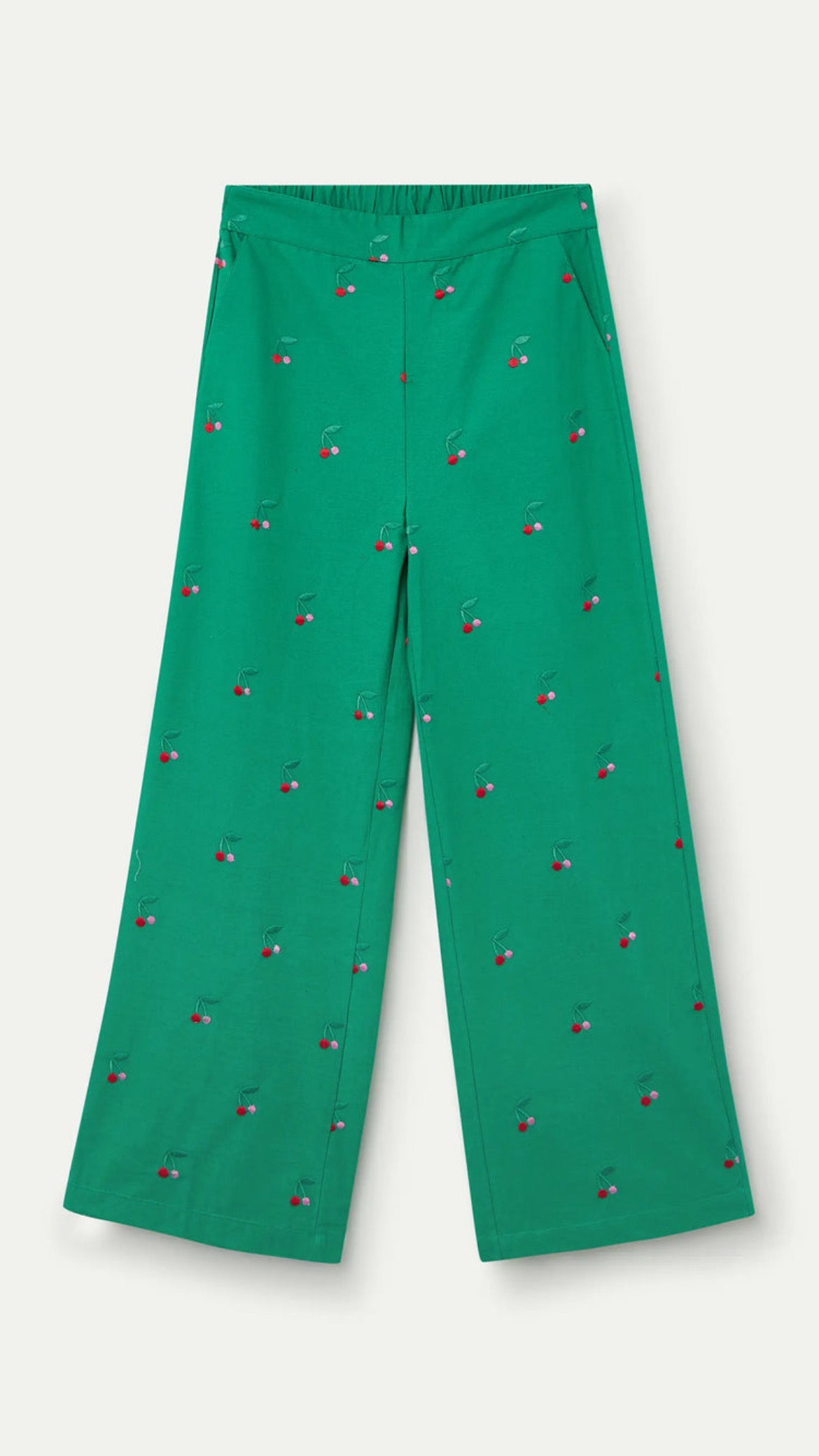 Pantalón con bordados Green Cherries (R)