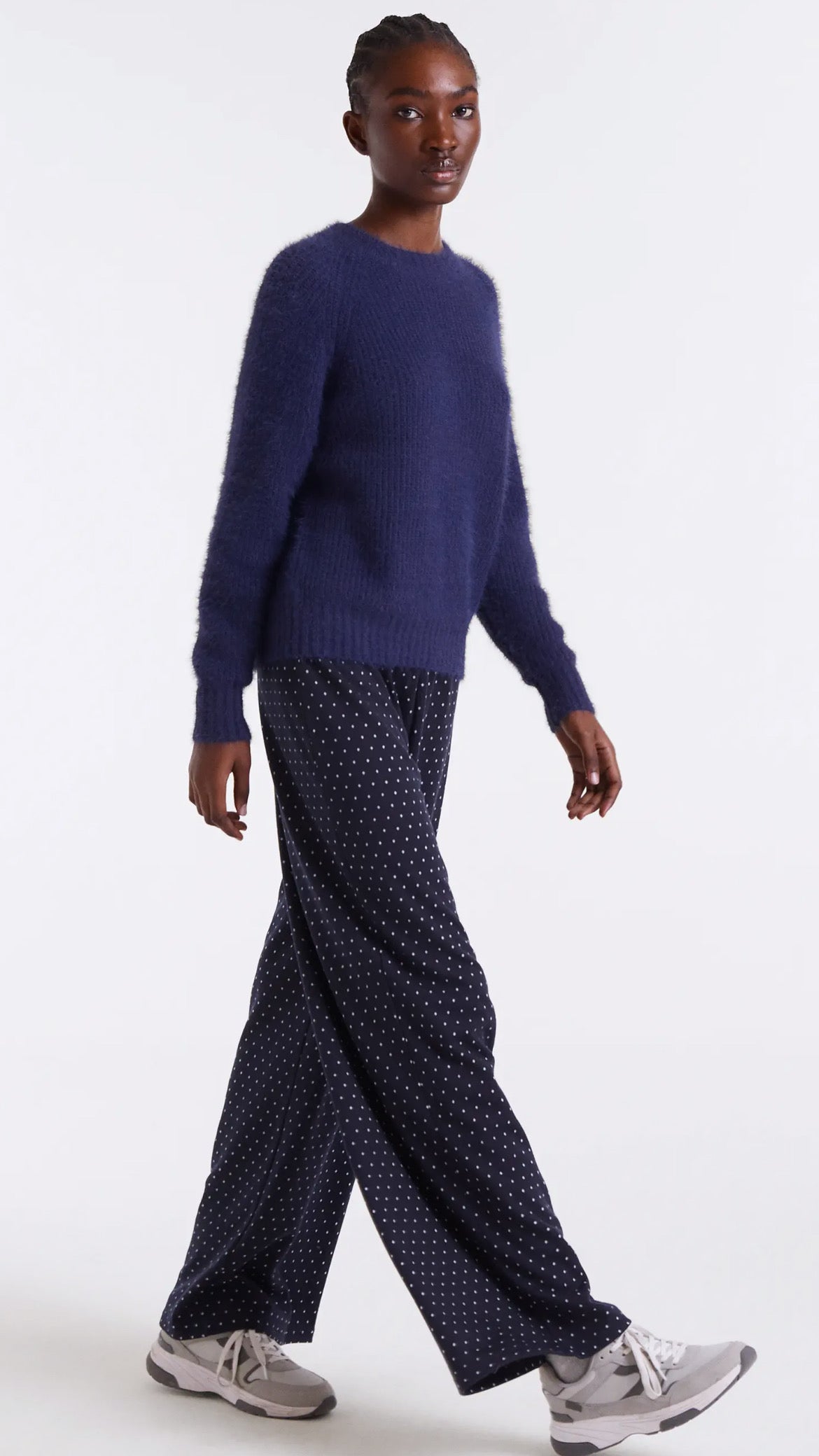 Pantalón jacquard con estampado Super Mini Dots