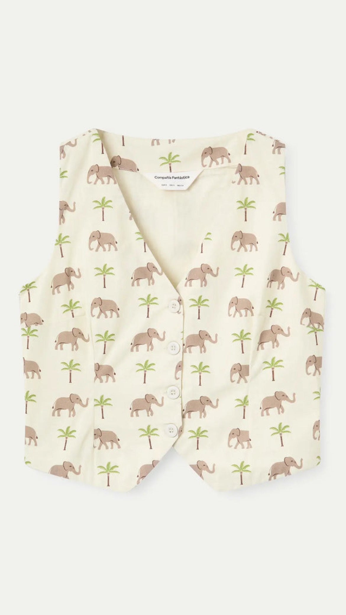 Chaleco con estampado Elefante