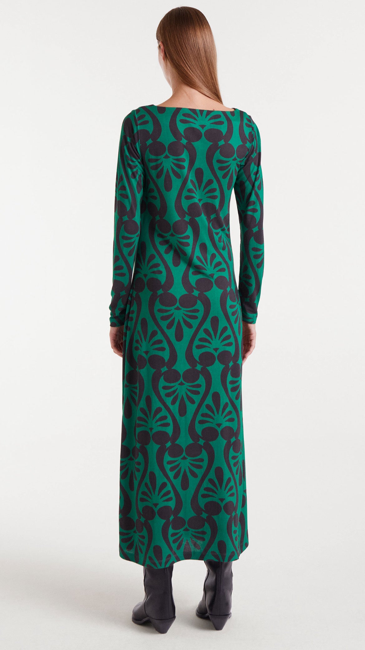 Vestido largo con estampado Baroque
