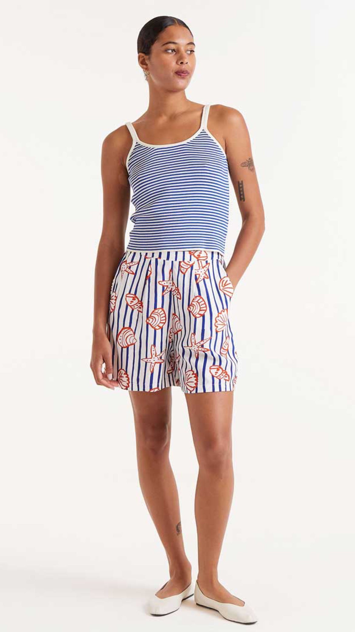 Shorts estampados de rayas Nemo