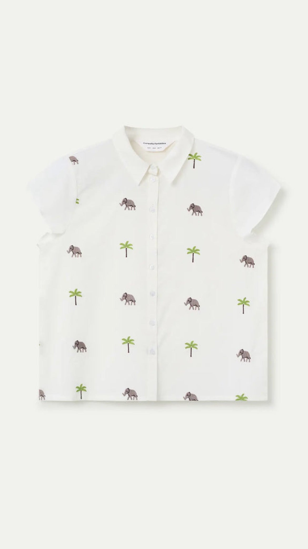 Camisa con estampado Elefante y Palmera