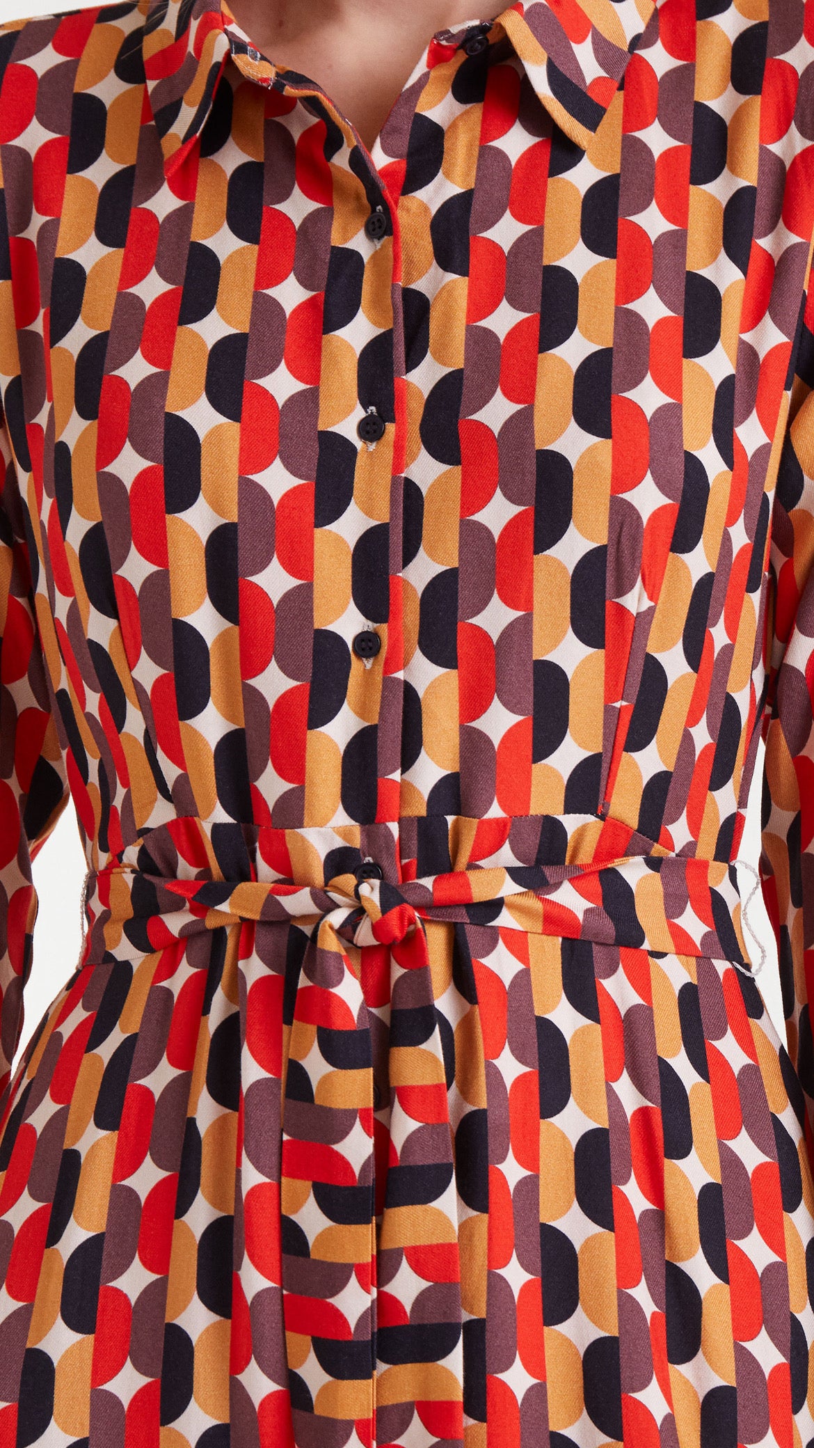 Vestido midi con estampado Link