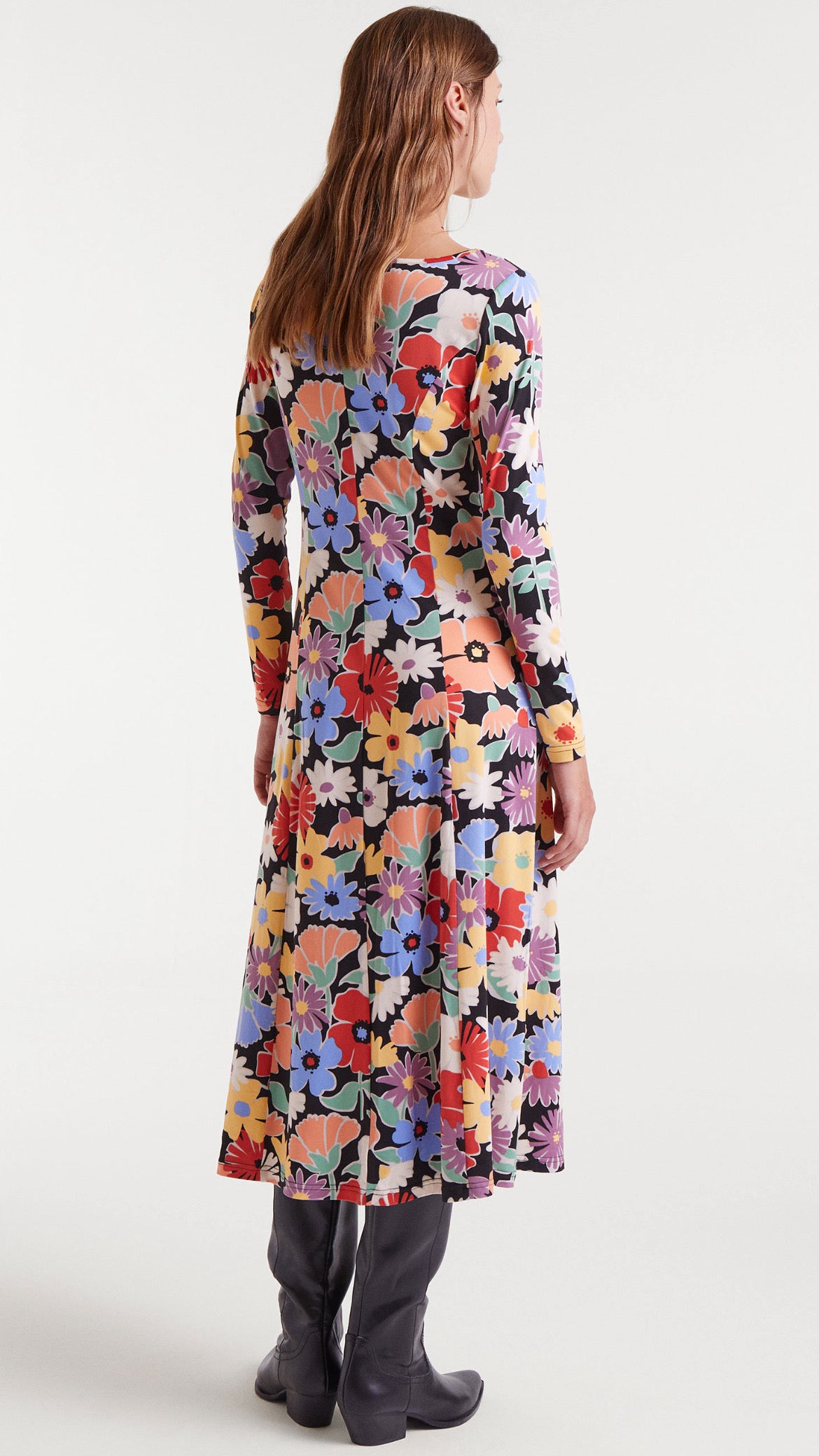 Vestido midi con estampado Hampton Big