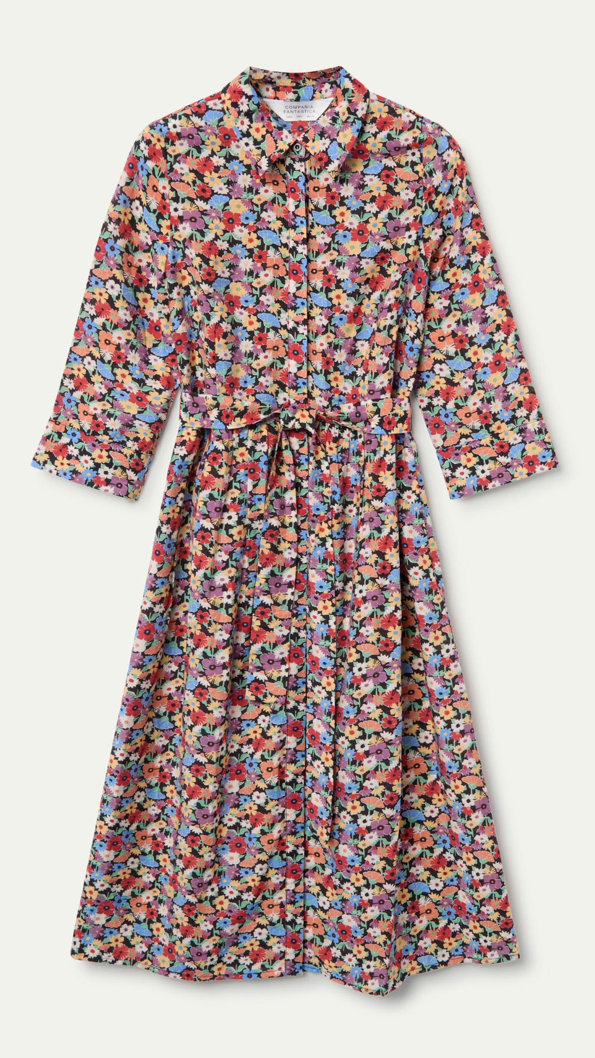 Vestido mido crepe ligero con estampado Hampton Small