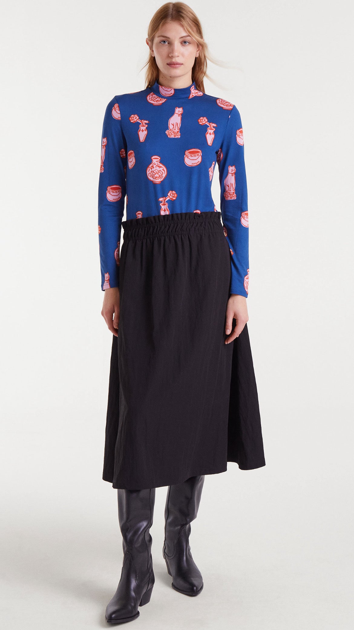 Camiseta con estampado Porcelain
