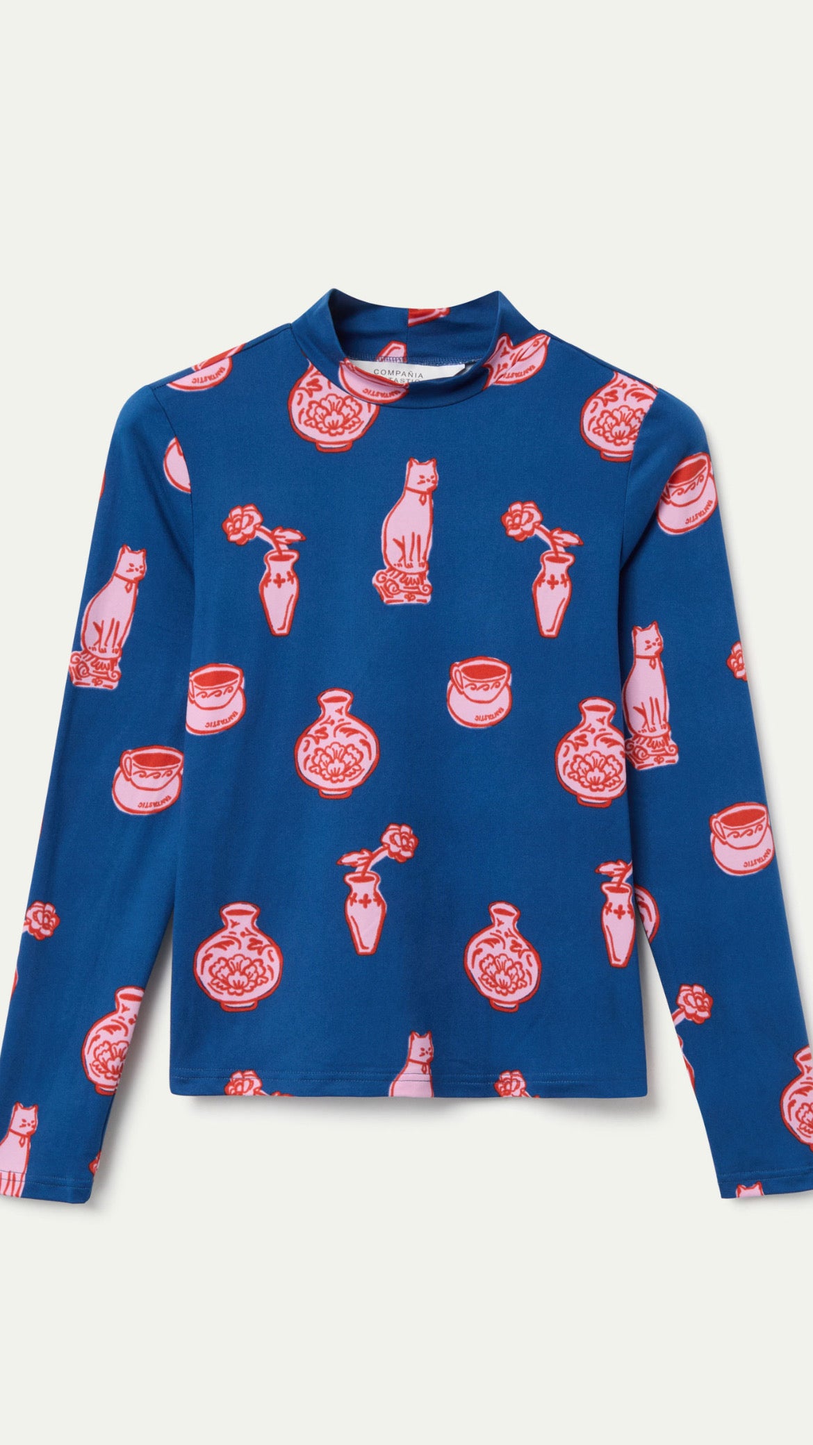 Camiseta con estampado Porcelain