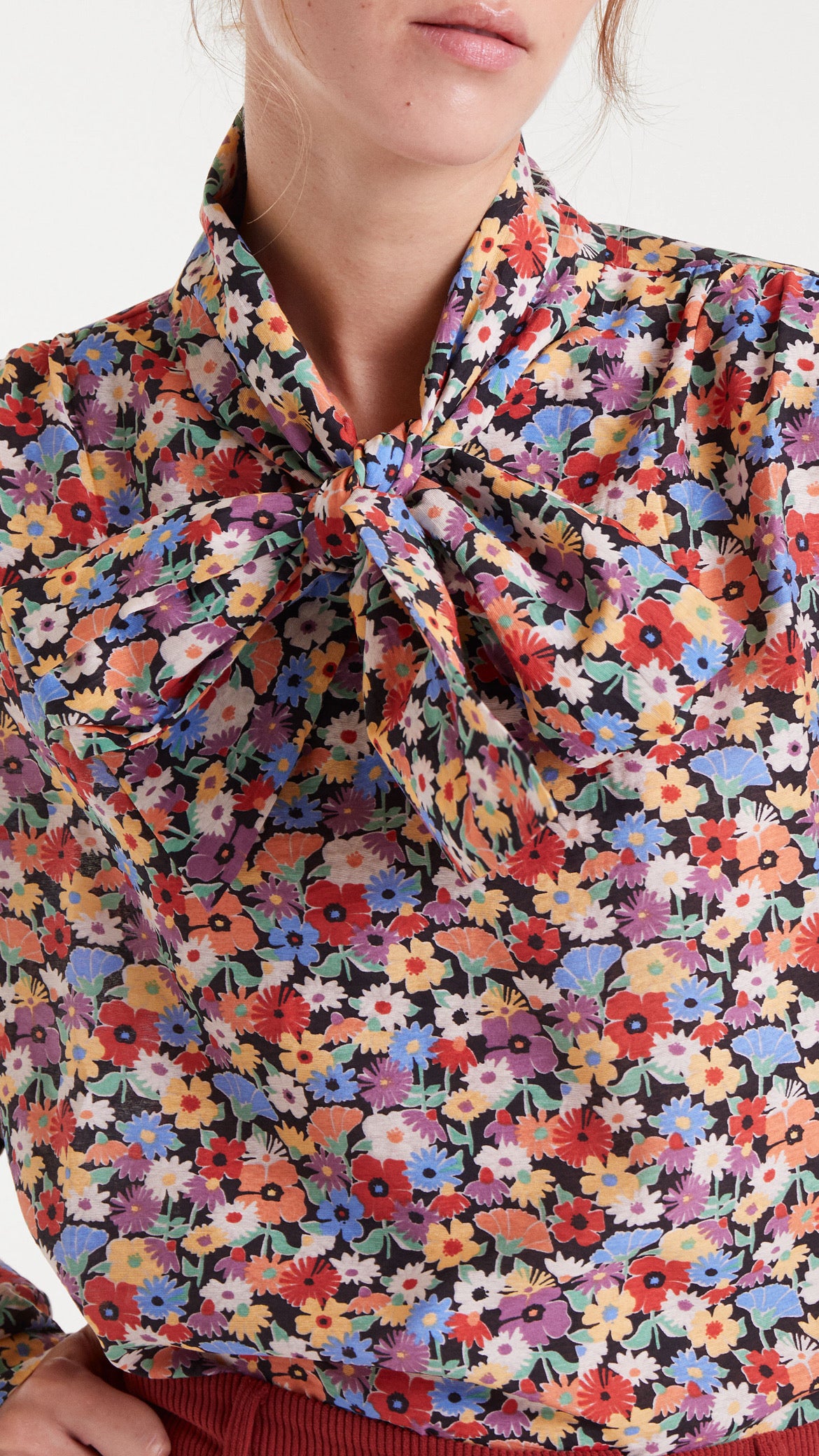 Camisa lazada con estampado Hampton Small
