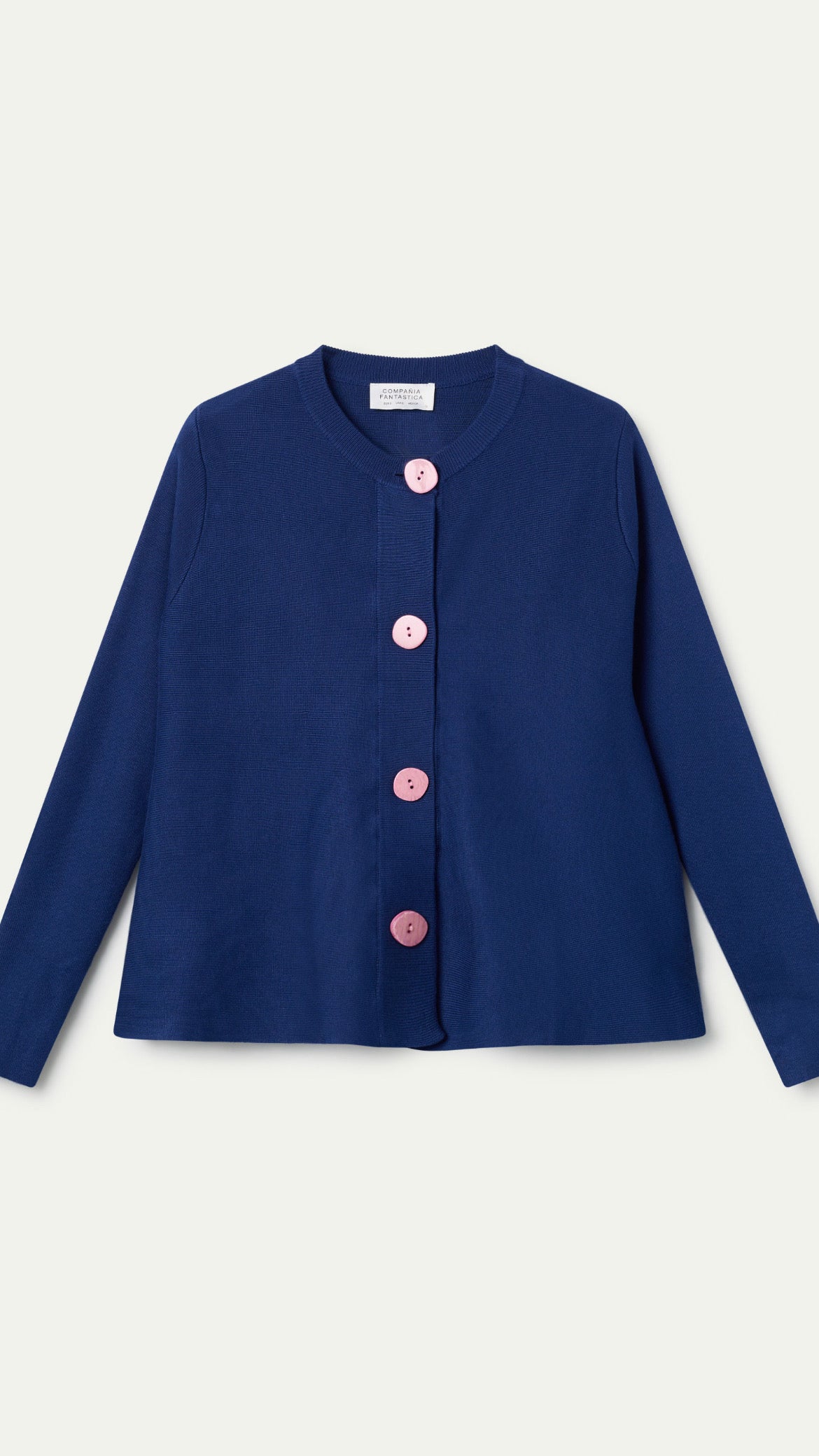 Cárdigan de punto evasé navy blue