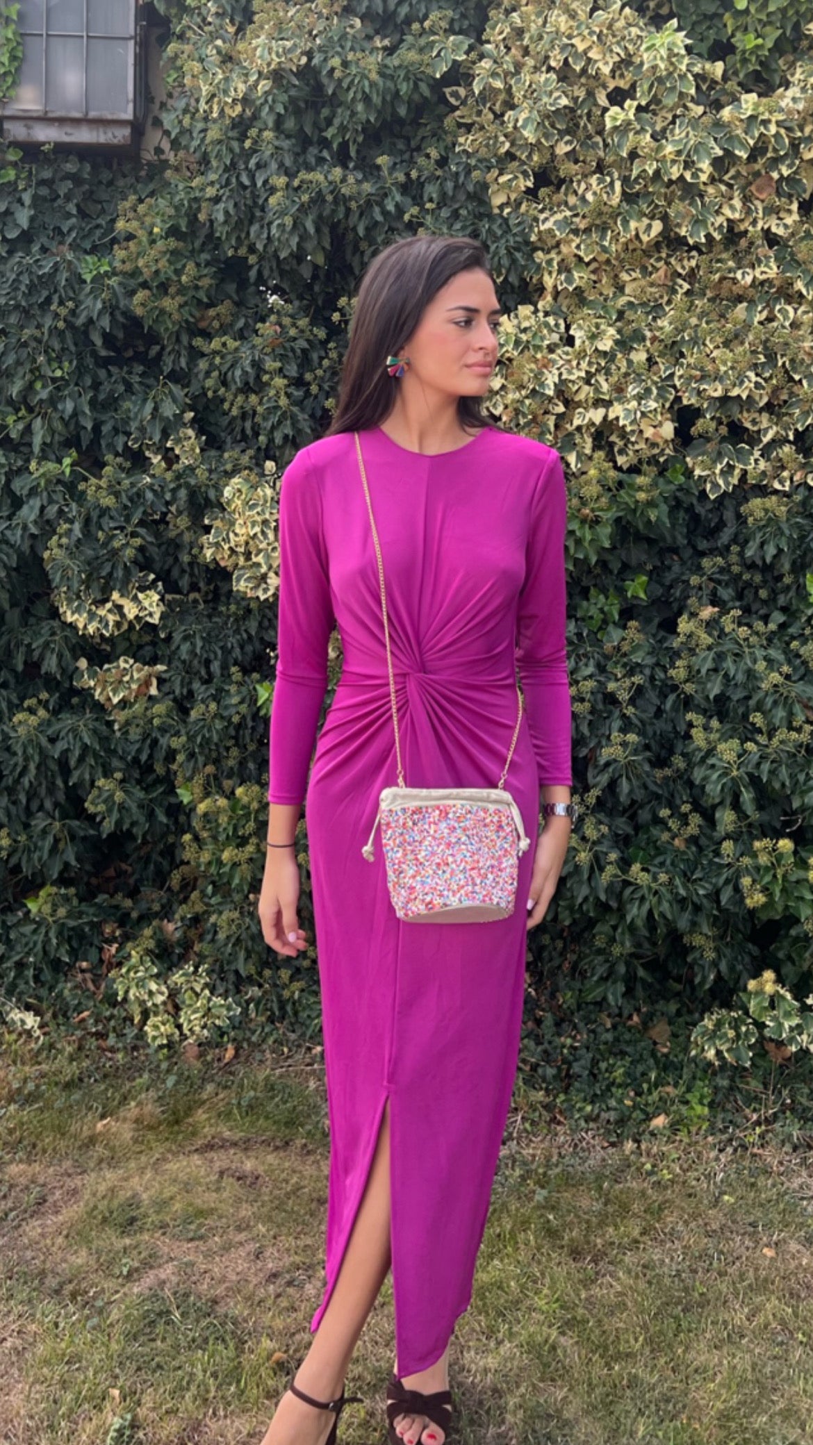 Vestido Paula Buganvilla