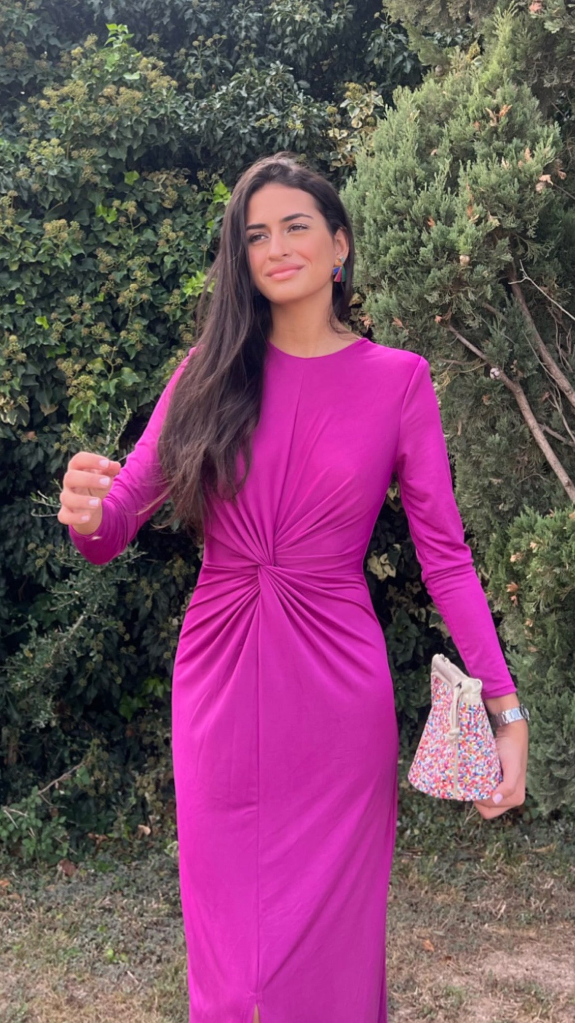 Vestido Paula Buganvilla