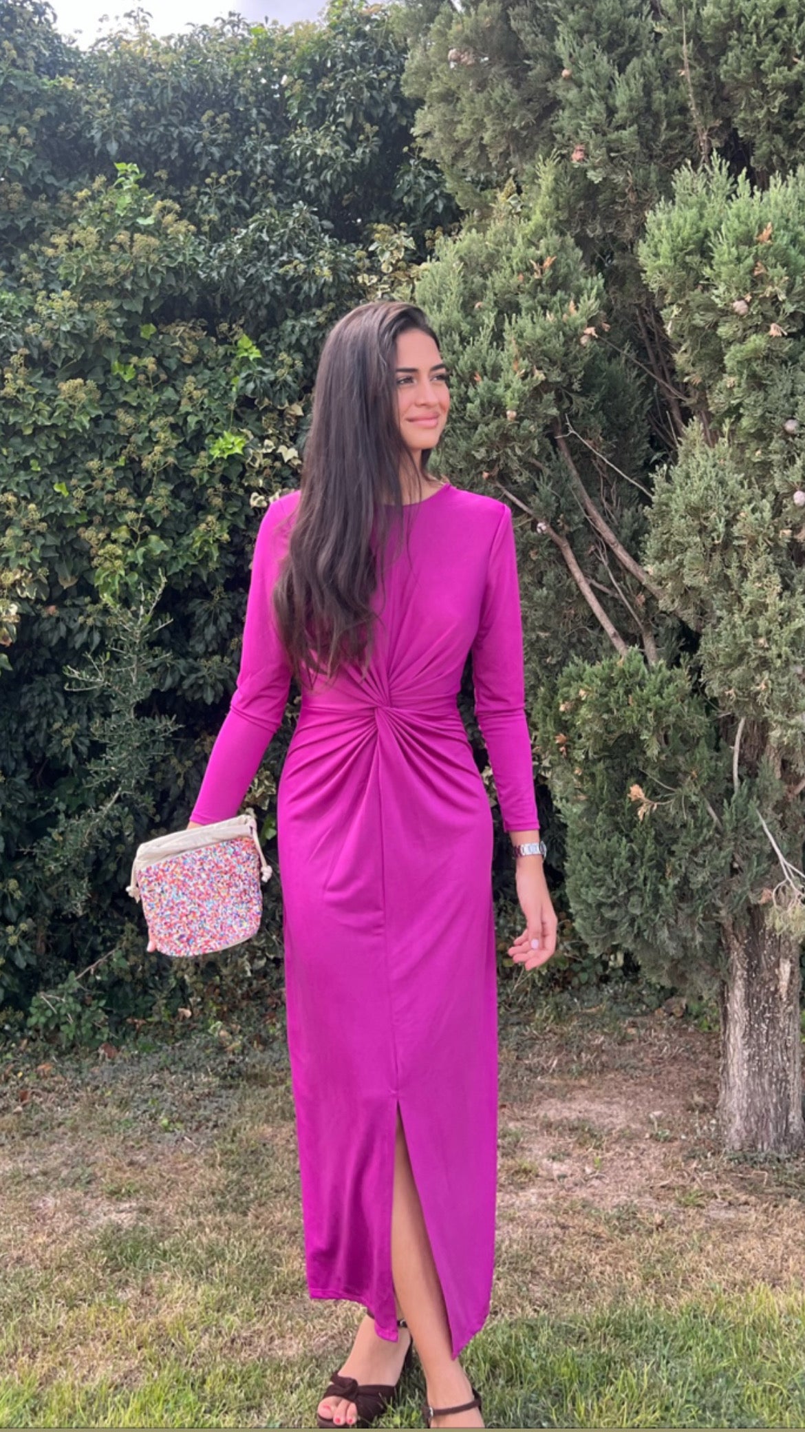 Vestido Paula Buganvilla