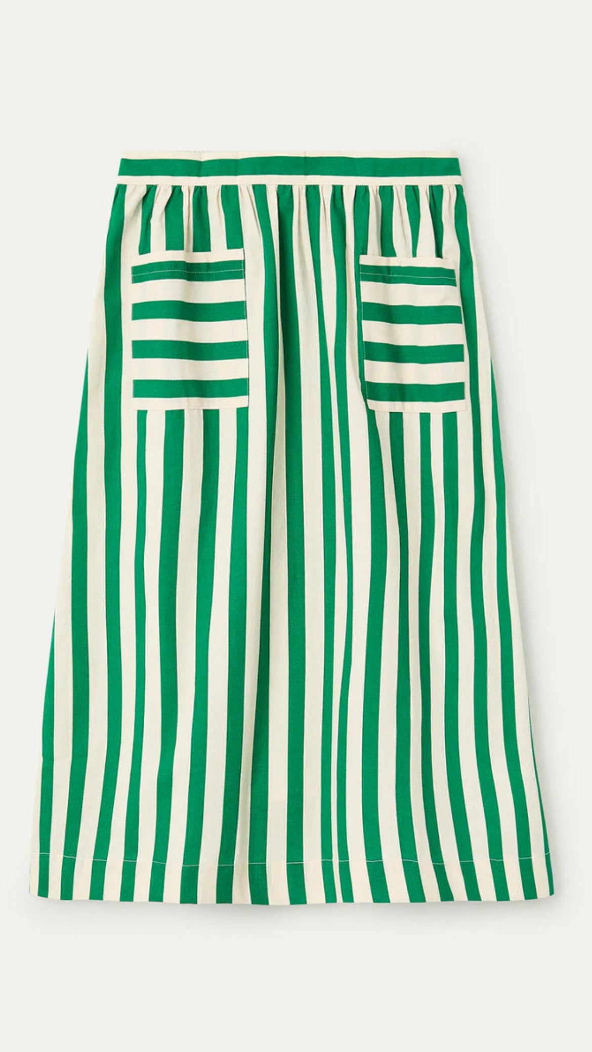 Falda midi con estampado Bamboo Green (R)