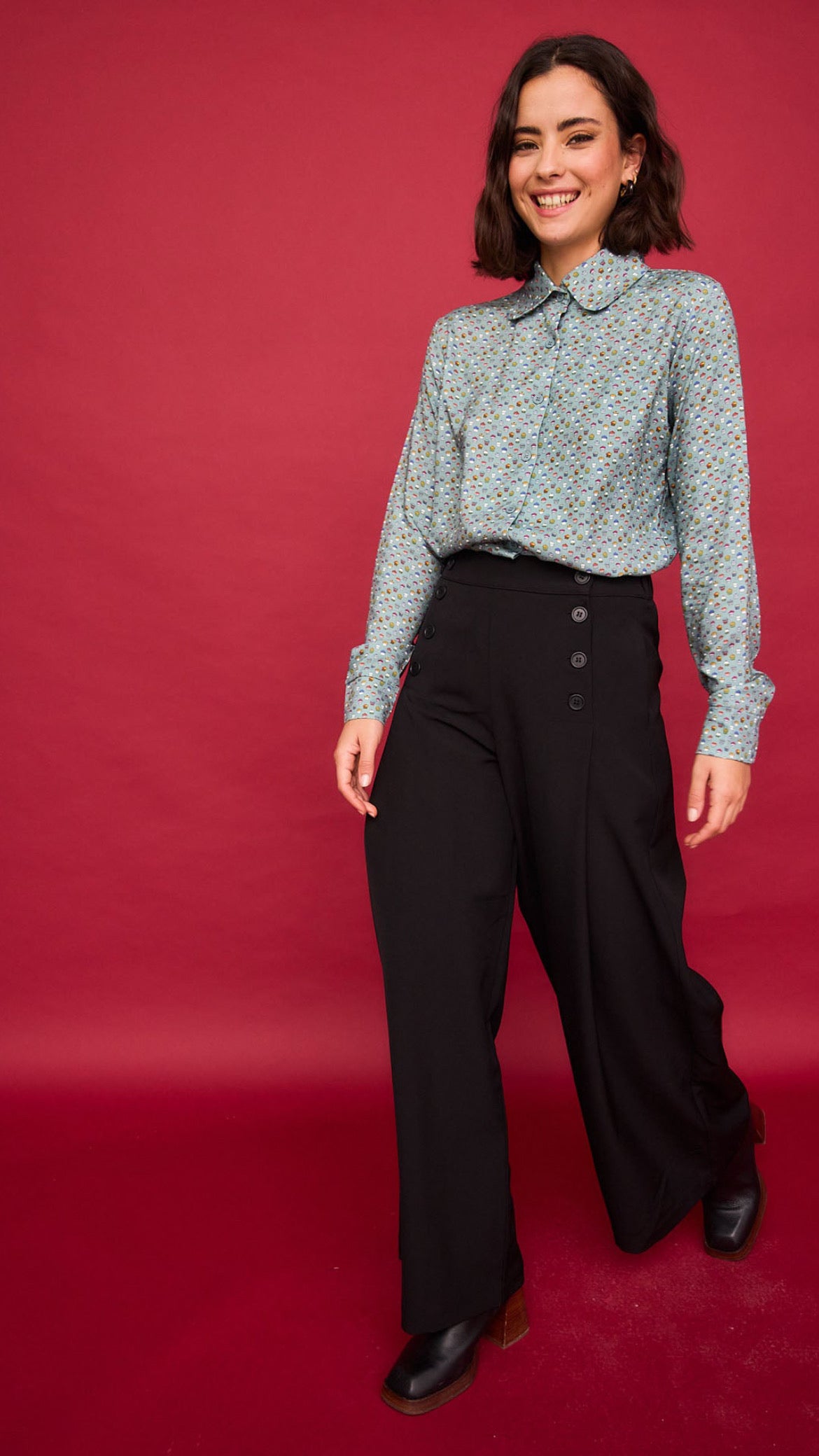 Pantalón Nenúfar Negro Liso