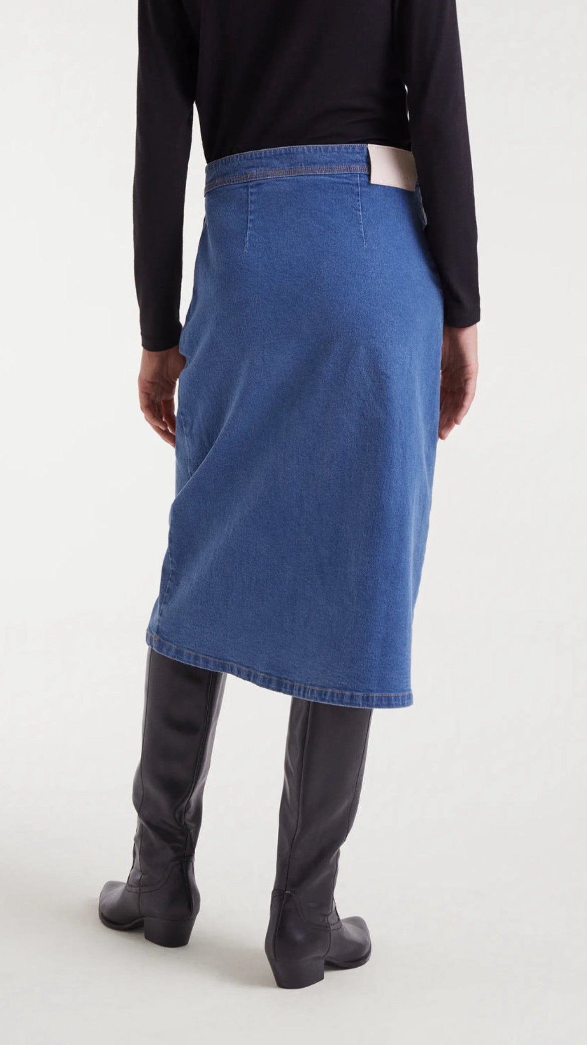 Falda azul denim