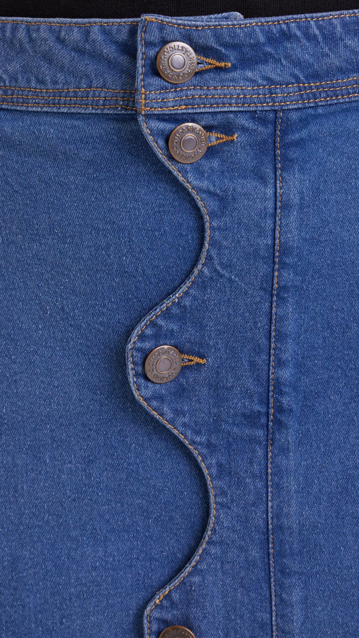 Falda azul denim