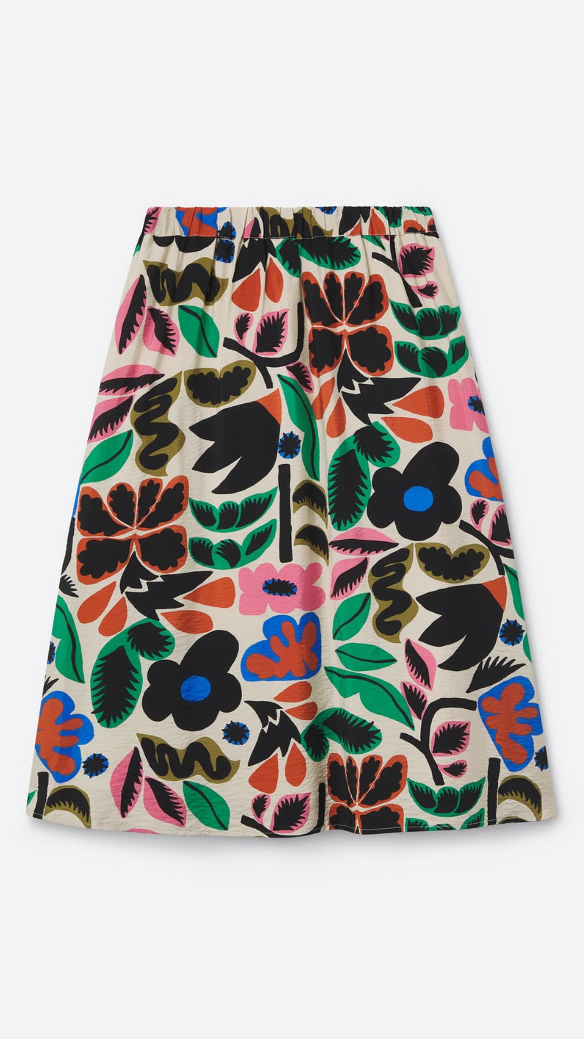 Falda midi con estampado Neo Garden