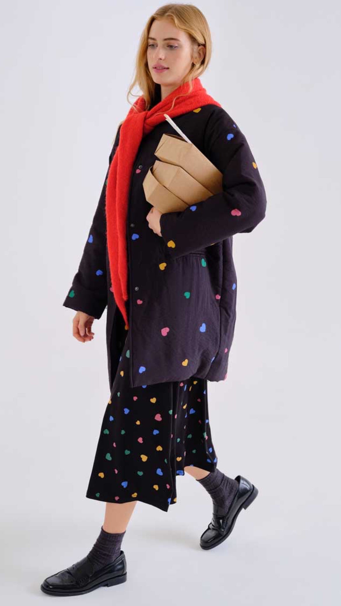 Vestido midi con estampado Candy