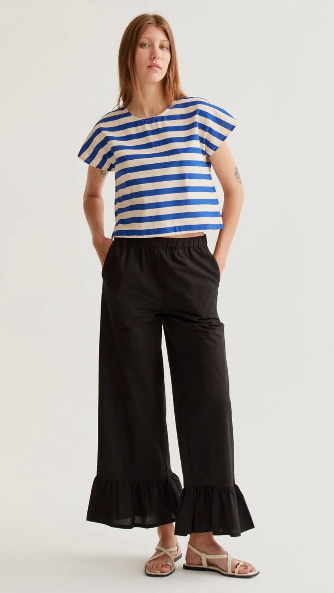 Top con estampado Bamboo Blue