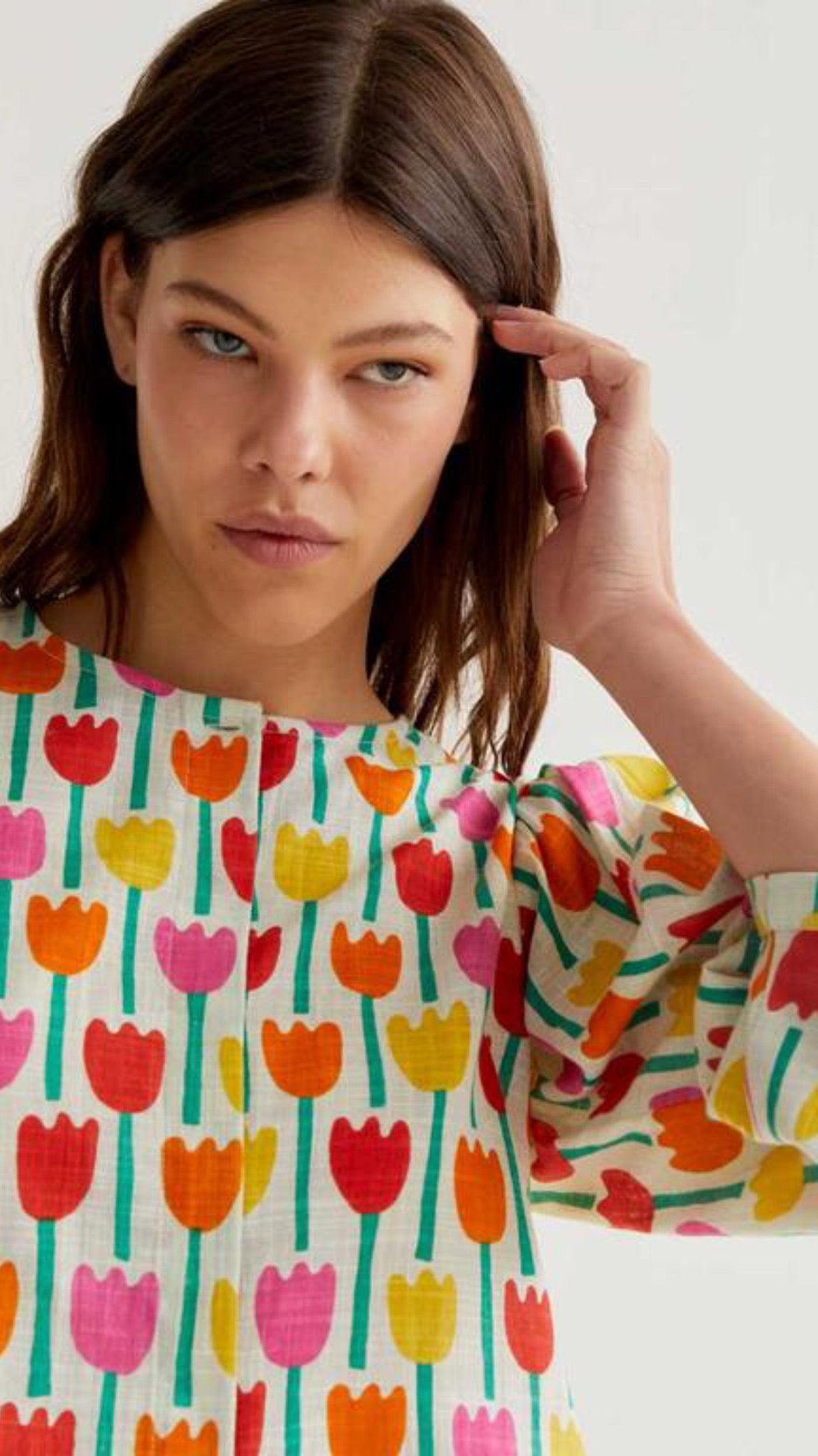 Camisa con estampado Tulipa