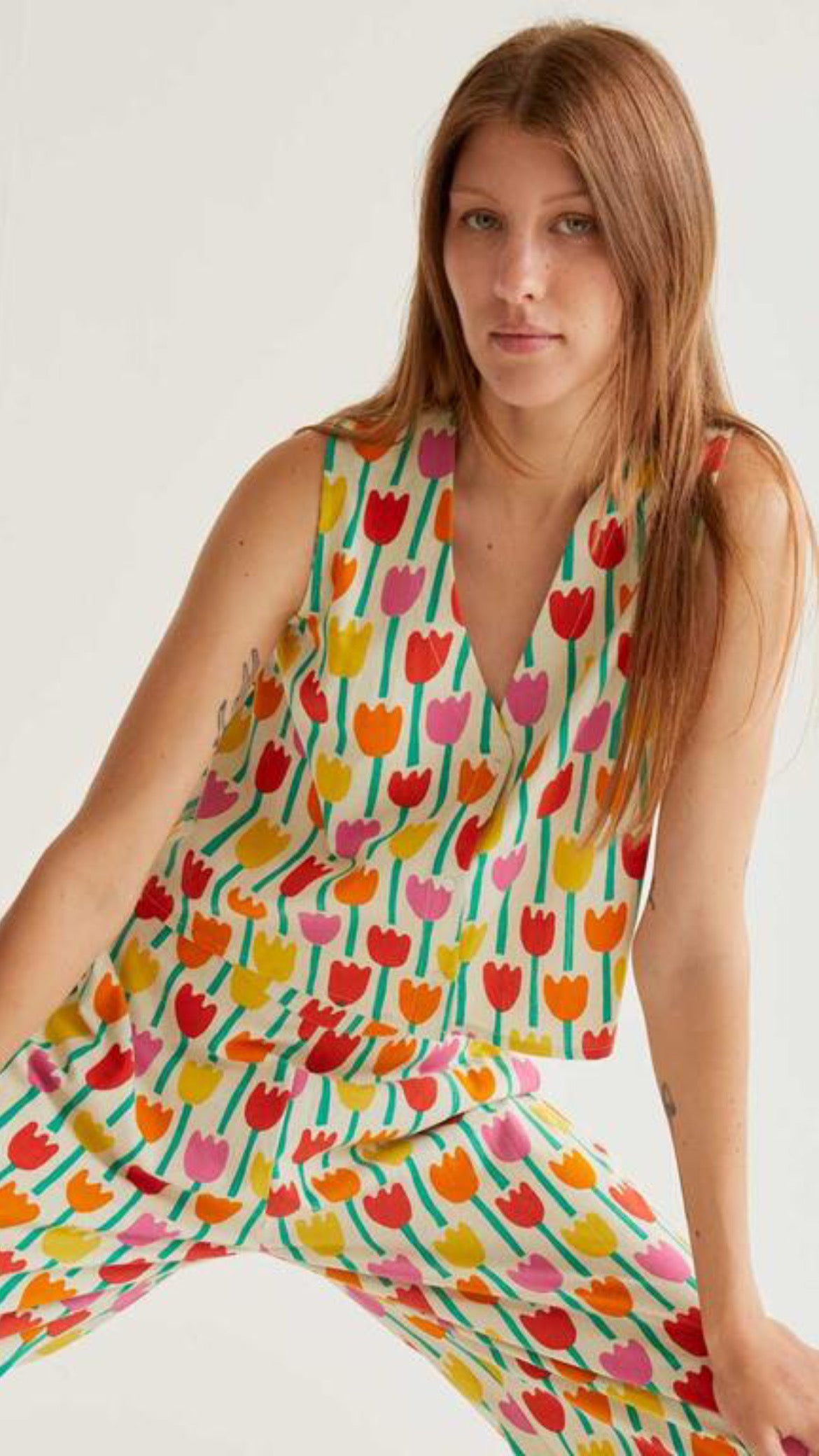 Pantalones con estampado Tulipa