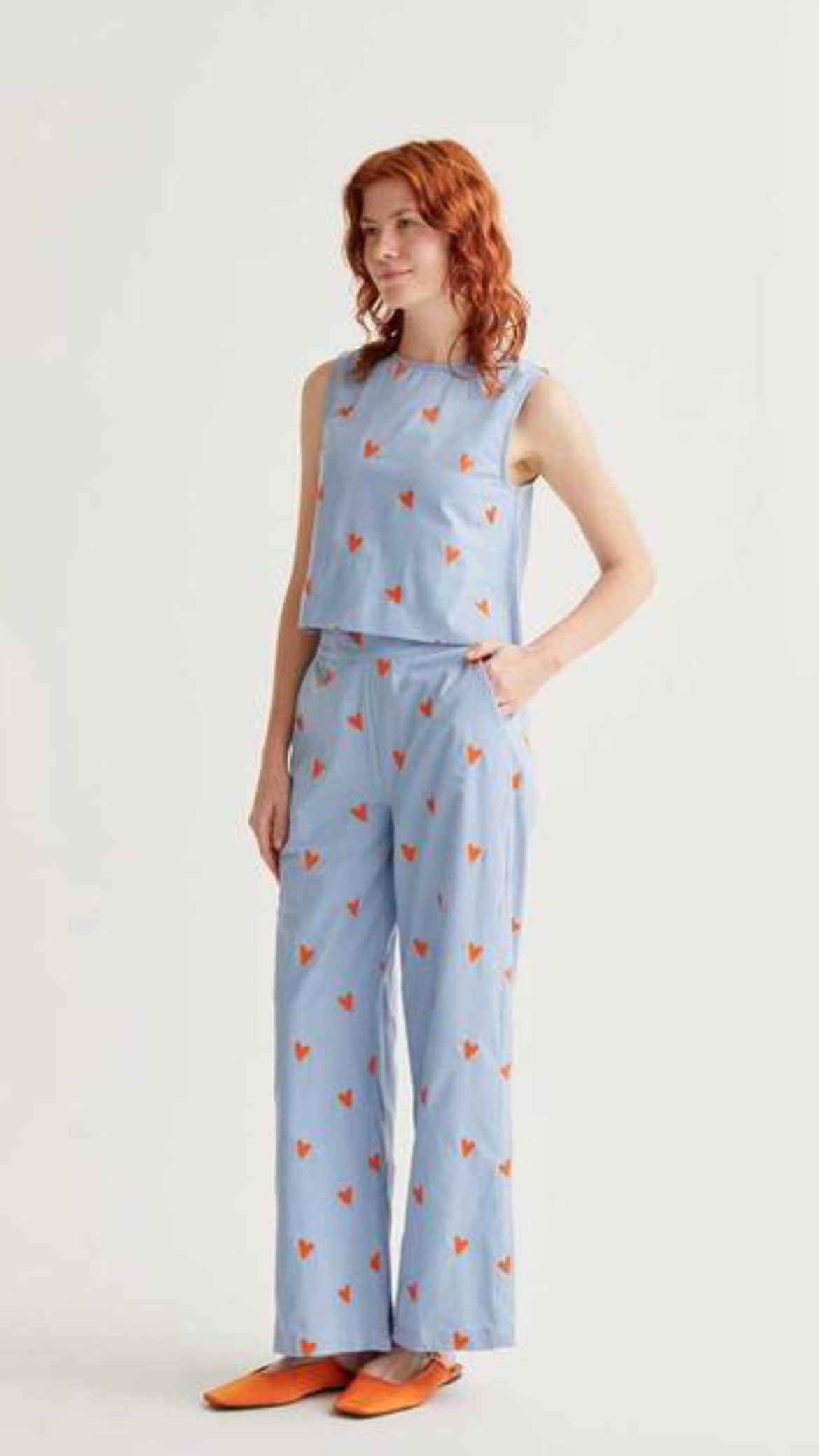 Pantalón con estampado Hearts (R)