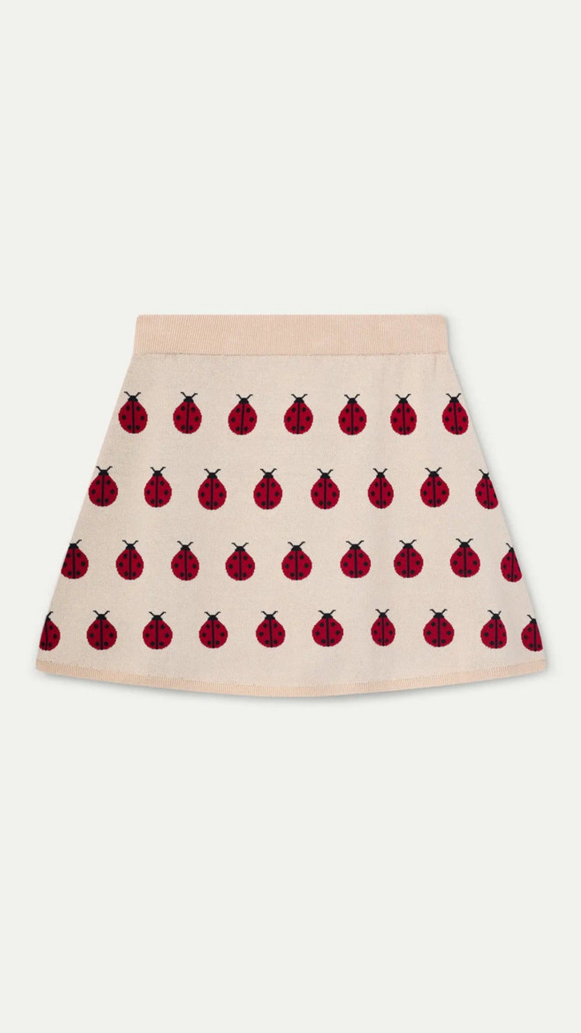 Falda corta con estampado Red Coccinella