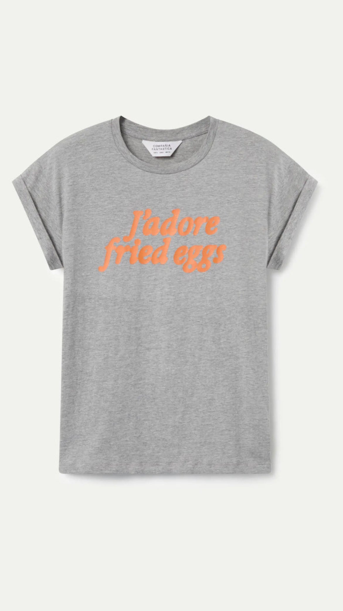 Camiseta 100% algodón con estampado J'adore fried eggs