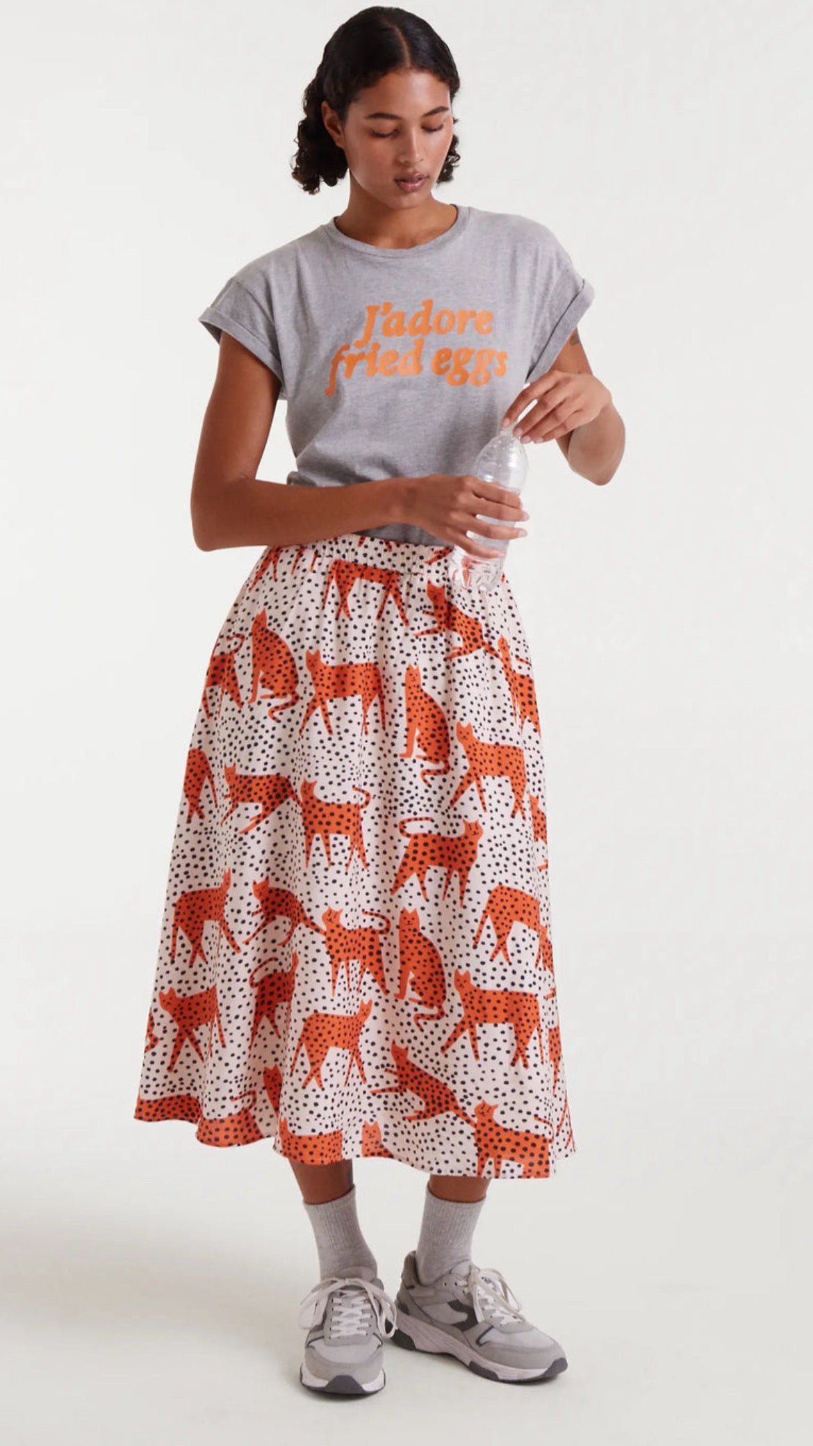 Camiseta 100% algodón con estampado J'adore fried eggs